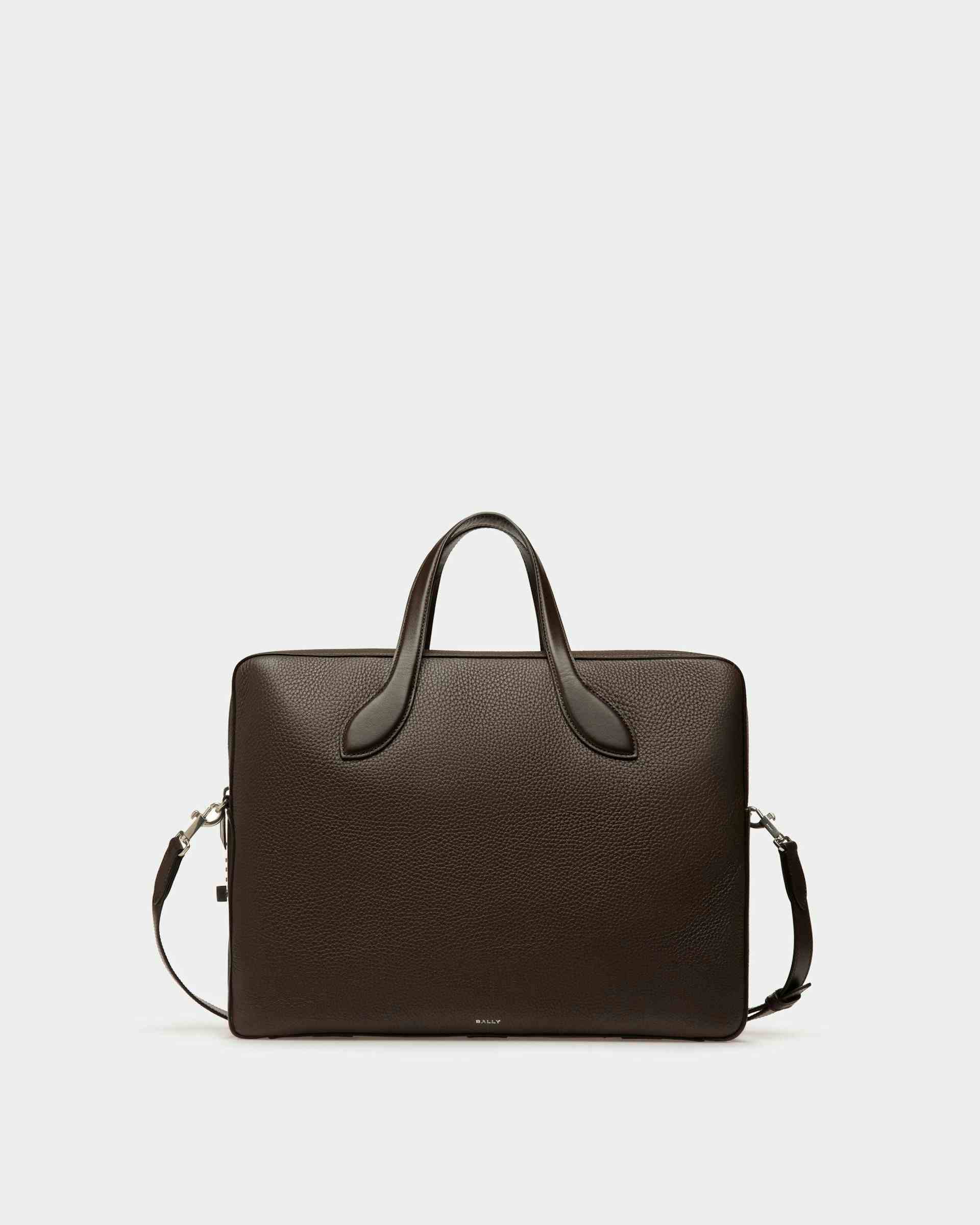 Lago Briefcase In Brown Leather - Men's - Bally