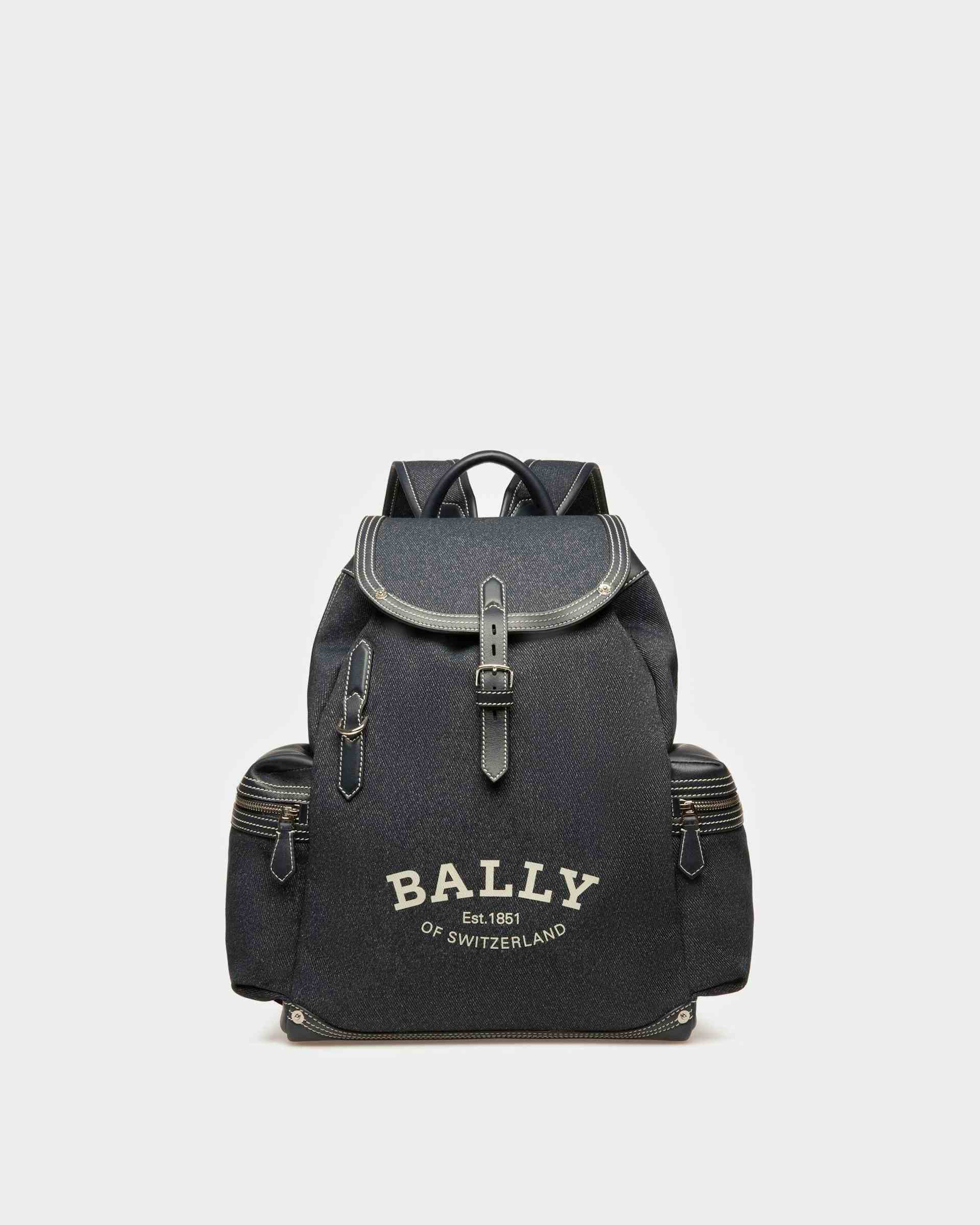 CLIFF Nylon Mix Backpack In Navy - Men's - Bally