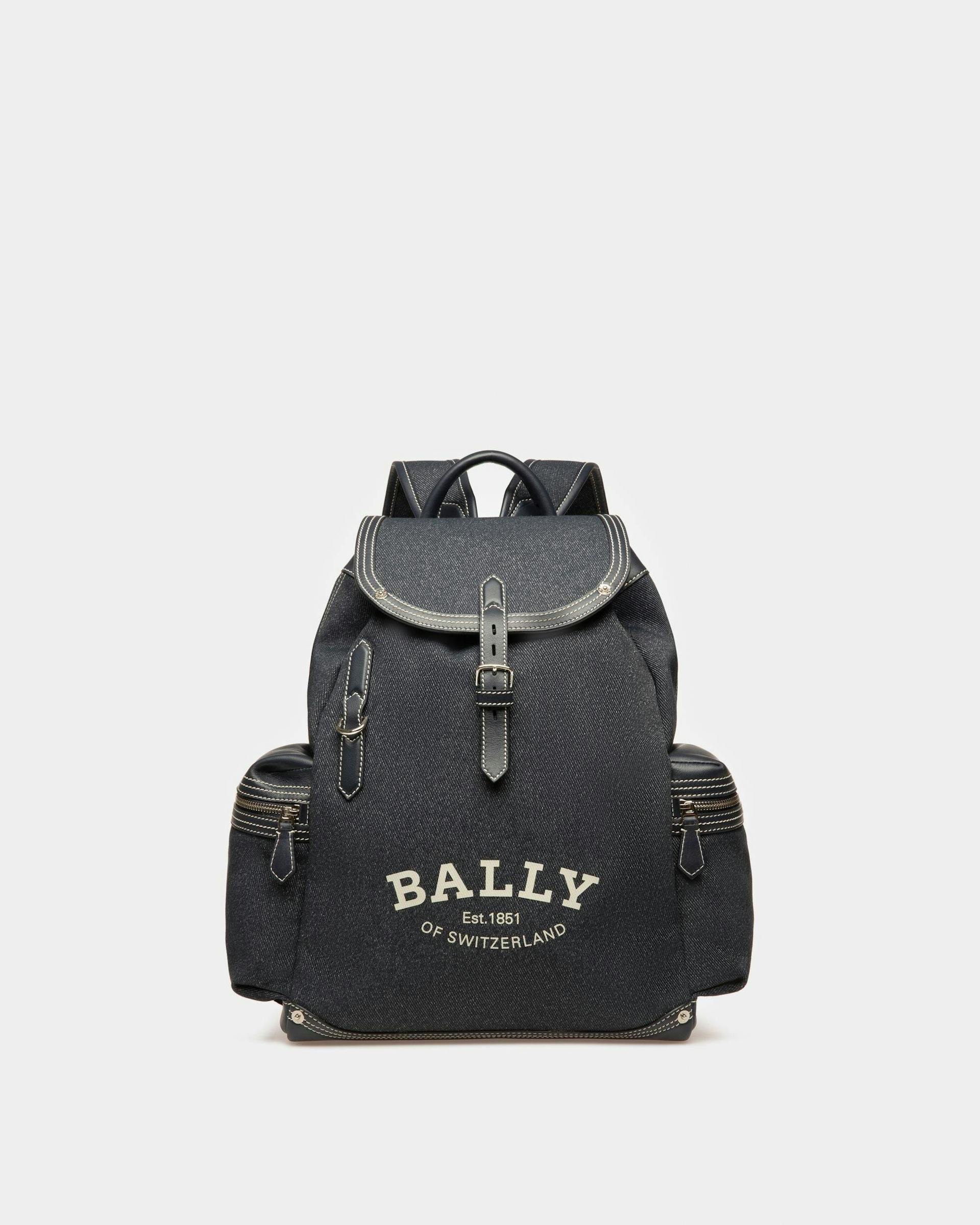 CLIFF Nylon Mix Backpack In Navy - Men's - Bally - 01