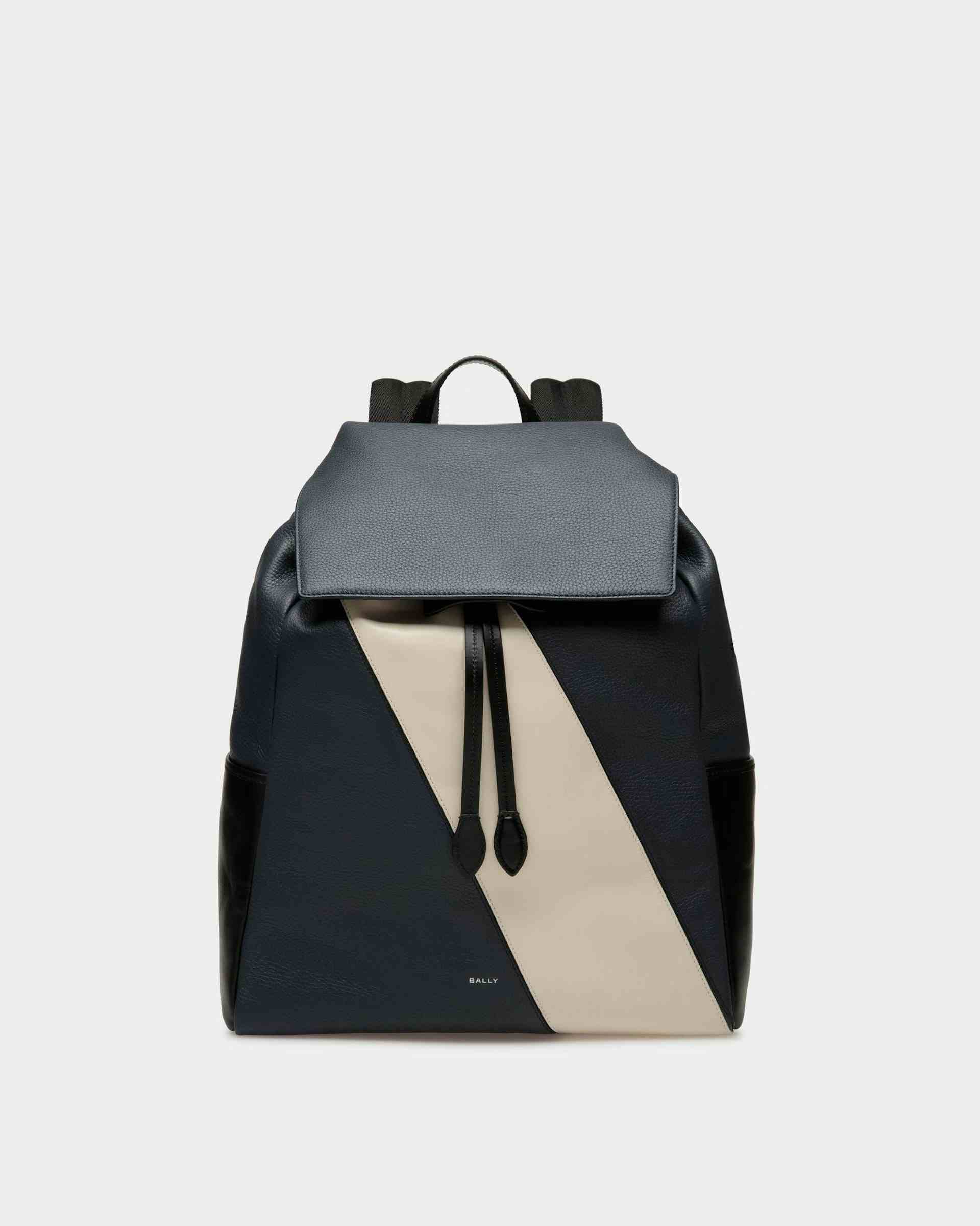 Lago Backpack In Midnight Leather - Men's - Bally