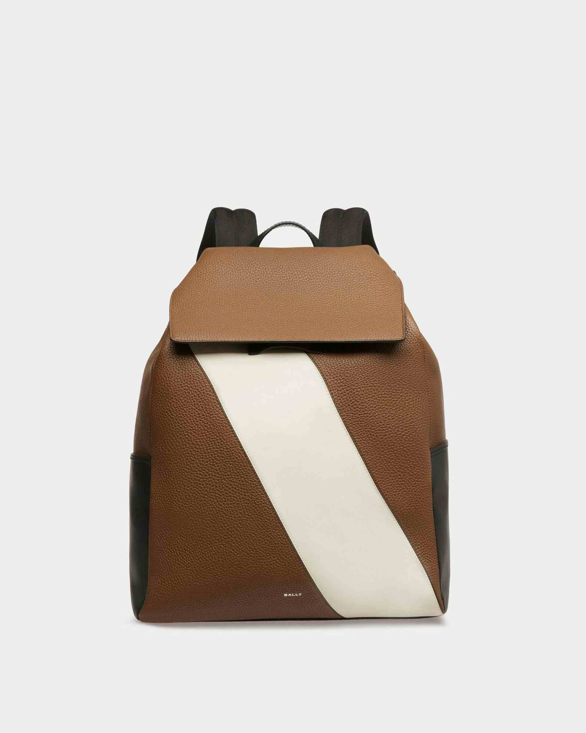 Lago Backpack In Brown Leather - Men's - Bally