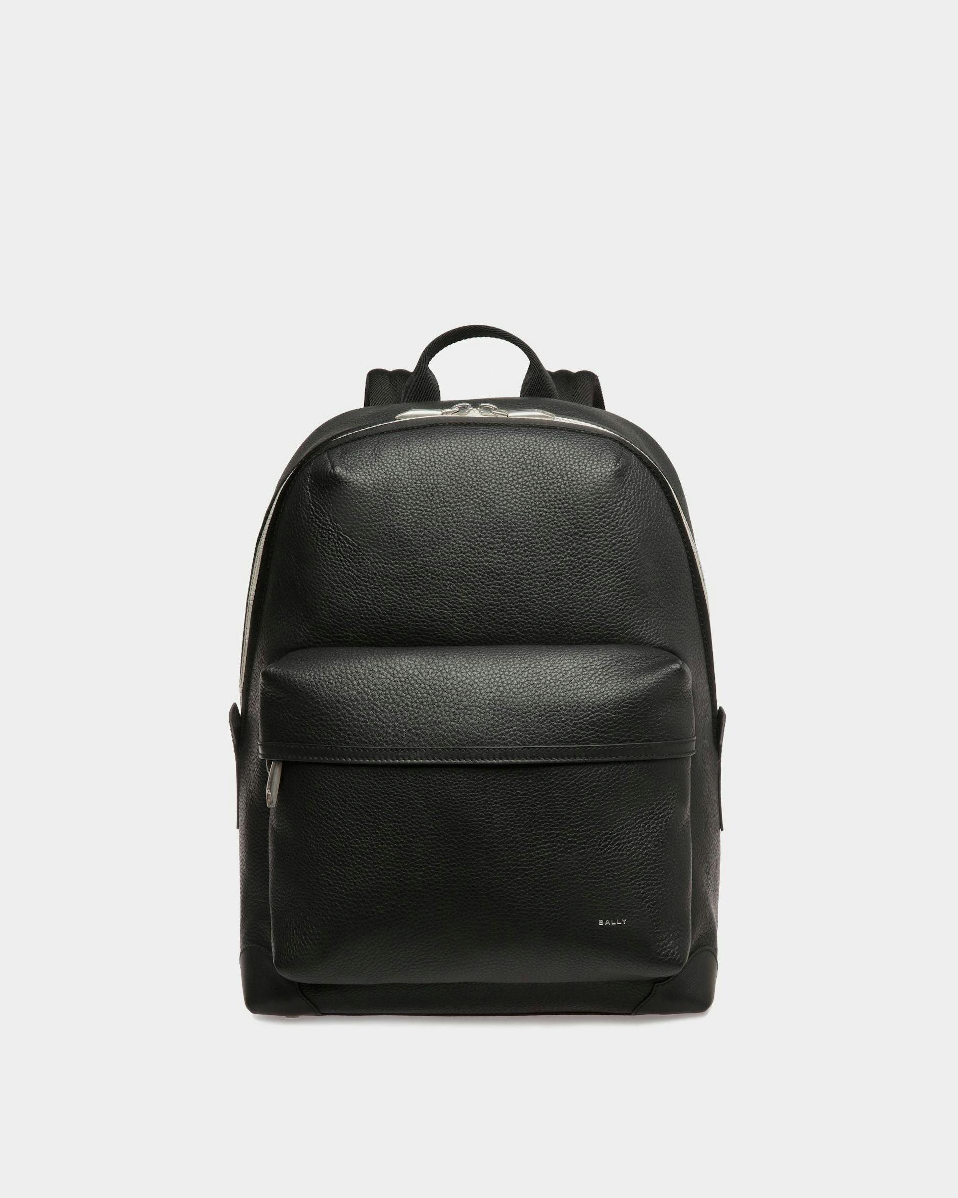 Ribbon Backpack In Black Leather - Men's - Bally - 01
