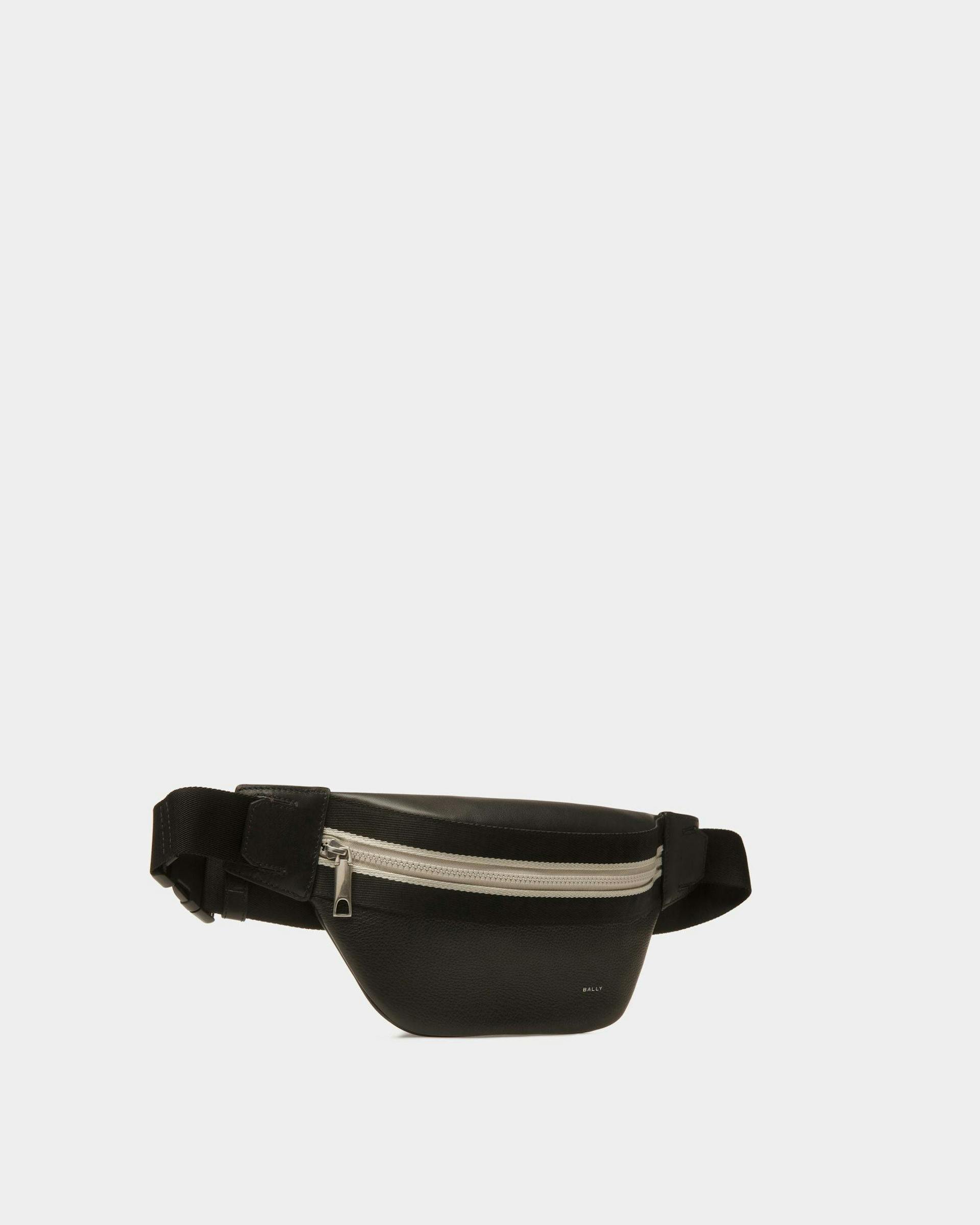 Ribbon Belt Bag In Black Leather - Men's - Bally - 03