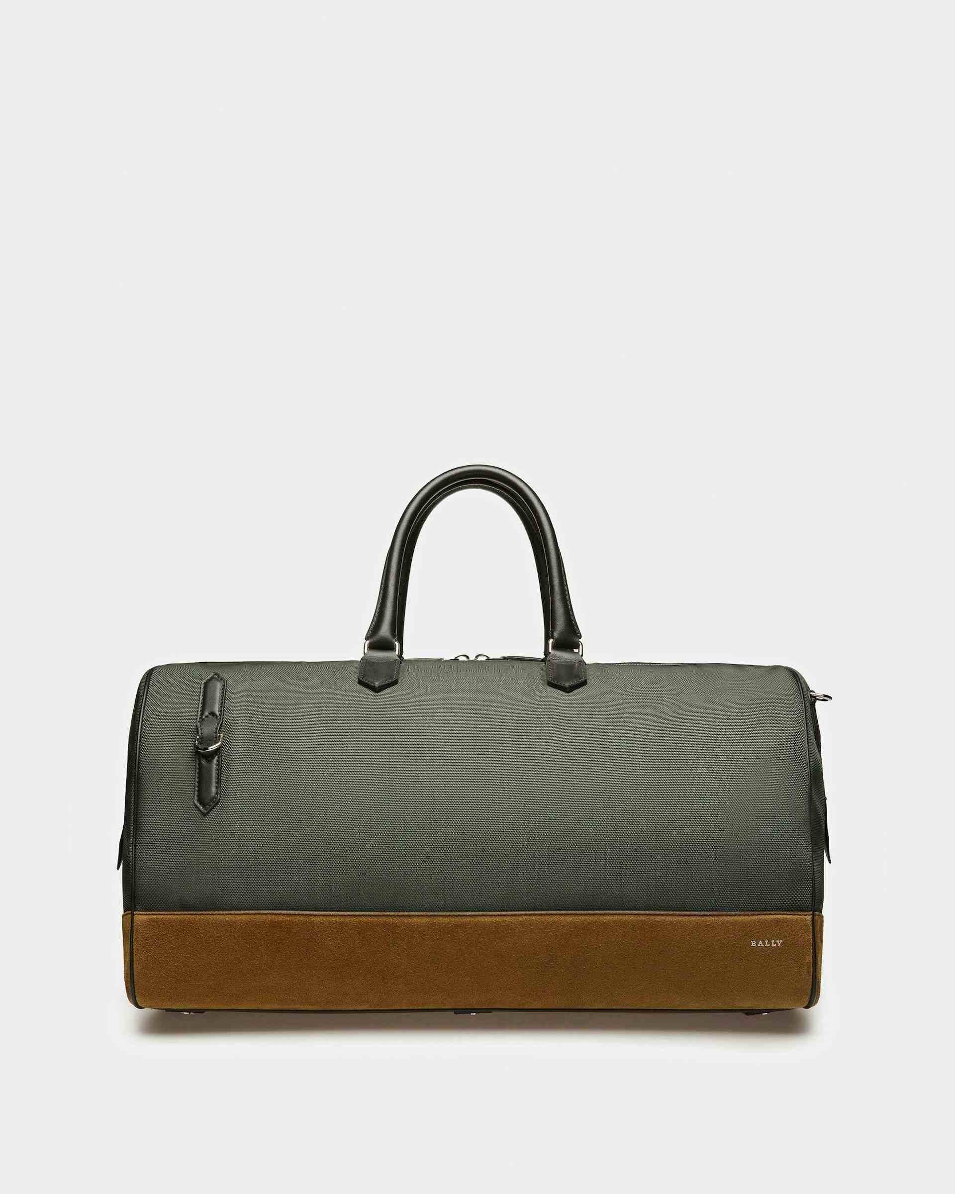 Caius Leather And Nylon Weekender Bag In Sage - Men's - Bally