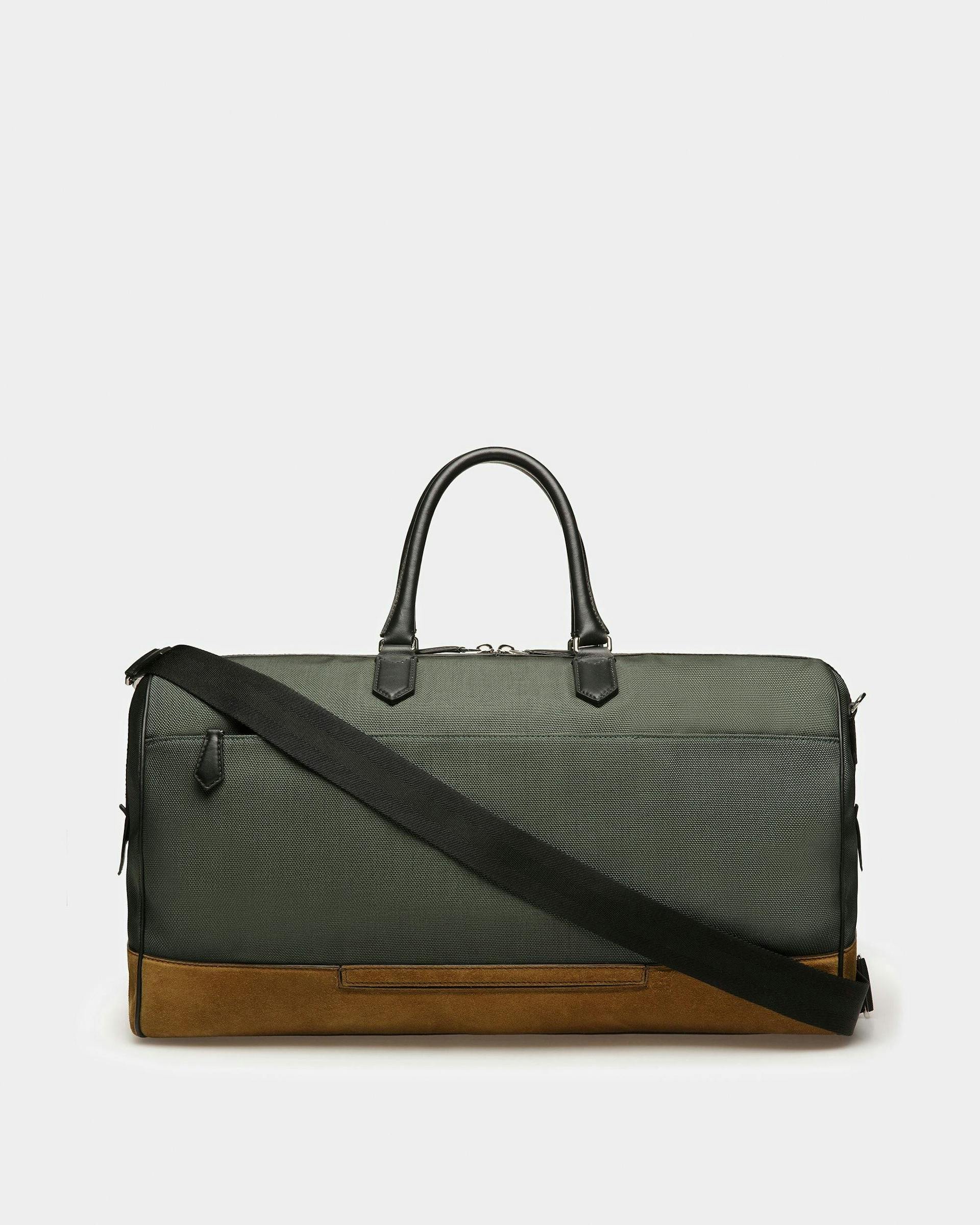 Caius Leather And Nylon Weekender Bag In Sage - Men's - Bally - 03