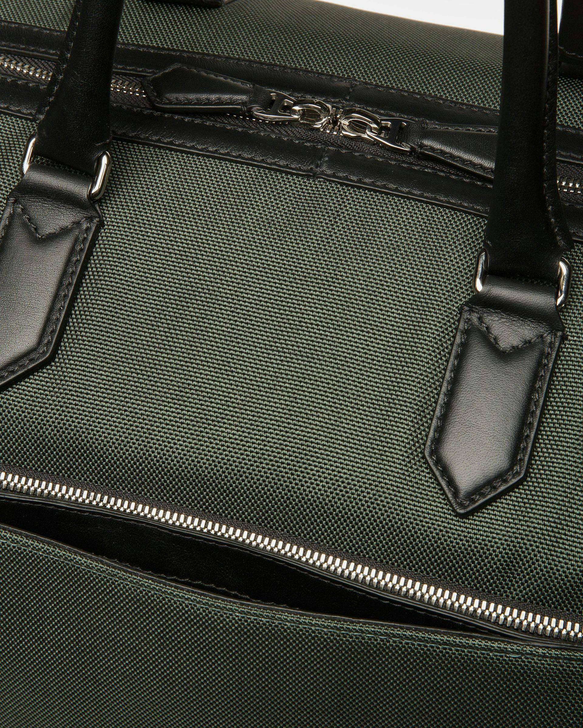 Caius Leather And Nylon Weekender Bag In Sage - Men's - Bally - 05