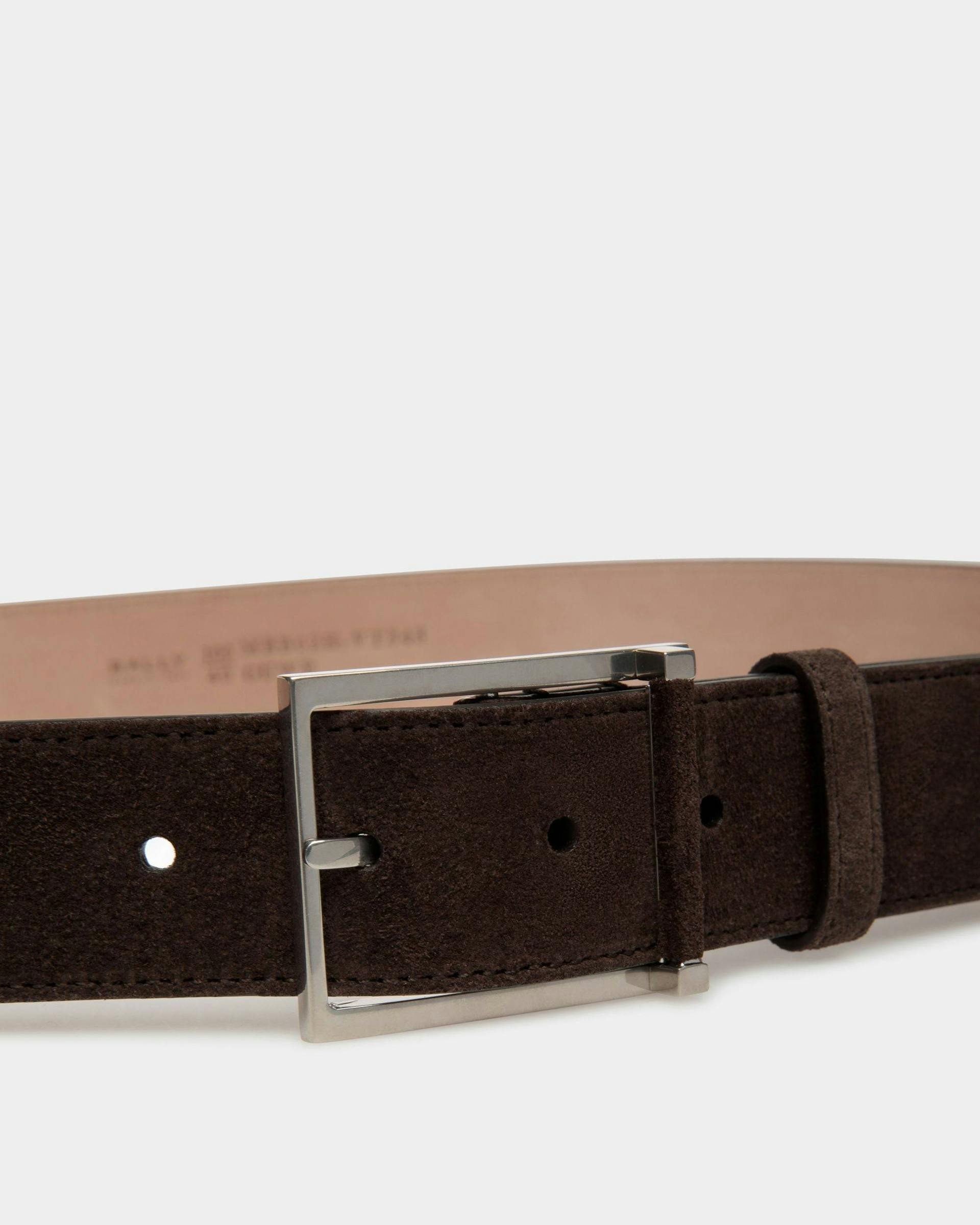 Dress Belt In Brown Leather - Men's - Bally - 02
