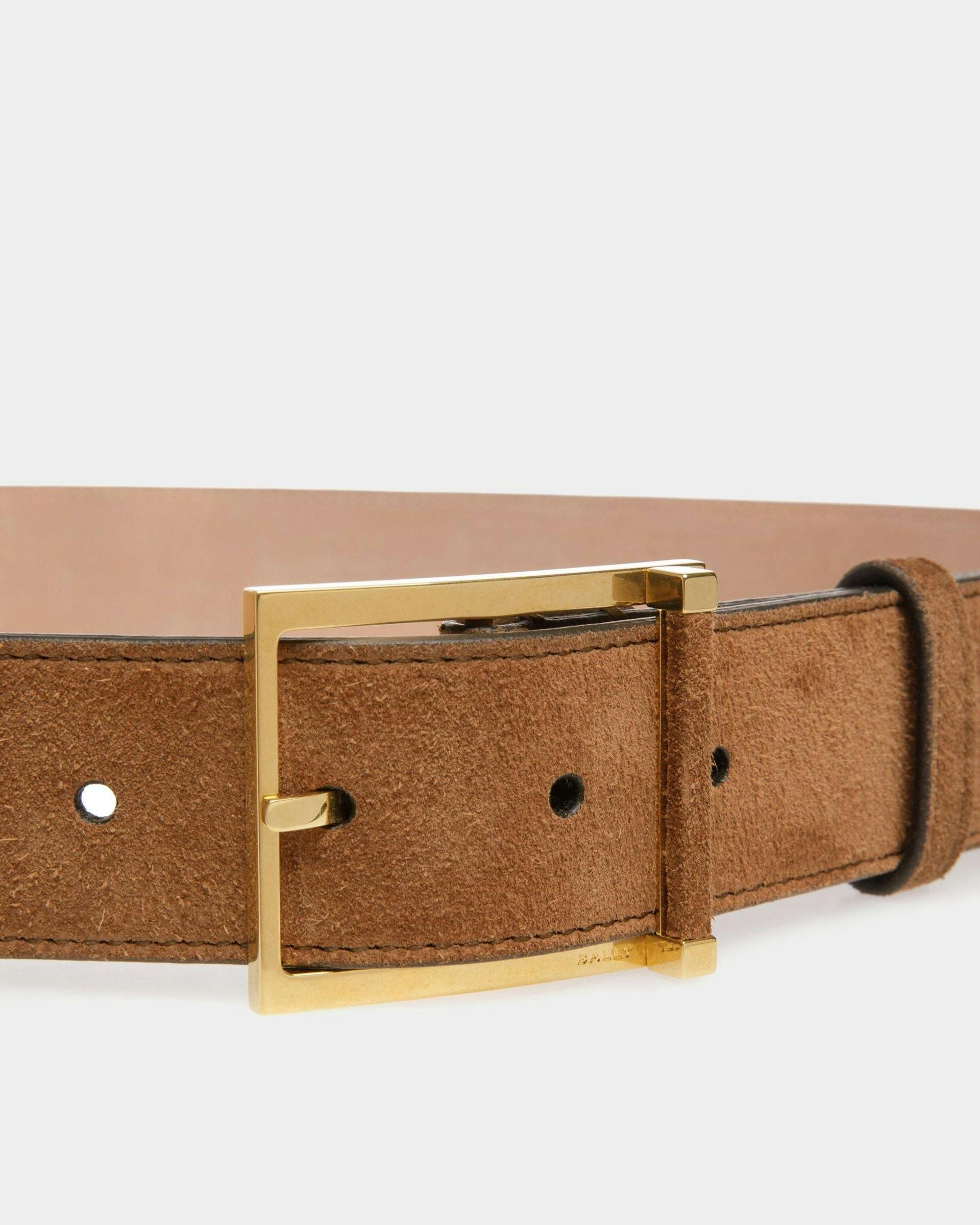 Dress Belt In Brown Leather - Men's - Bally - 03