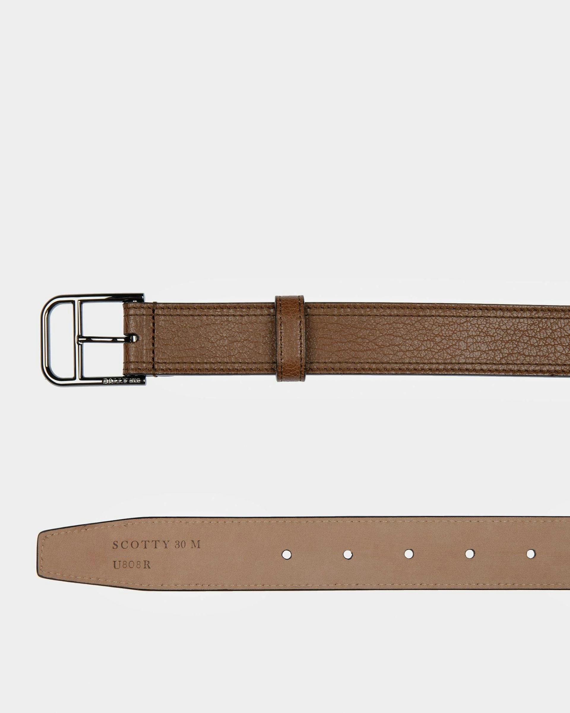 Scotty Leather 30Mm Belt In Brown - Men's - Bally - 02