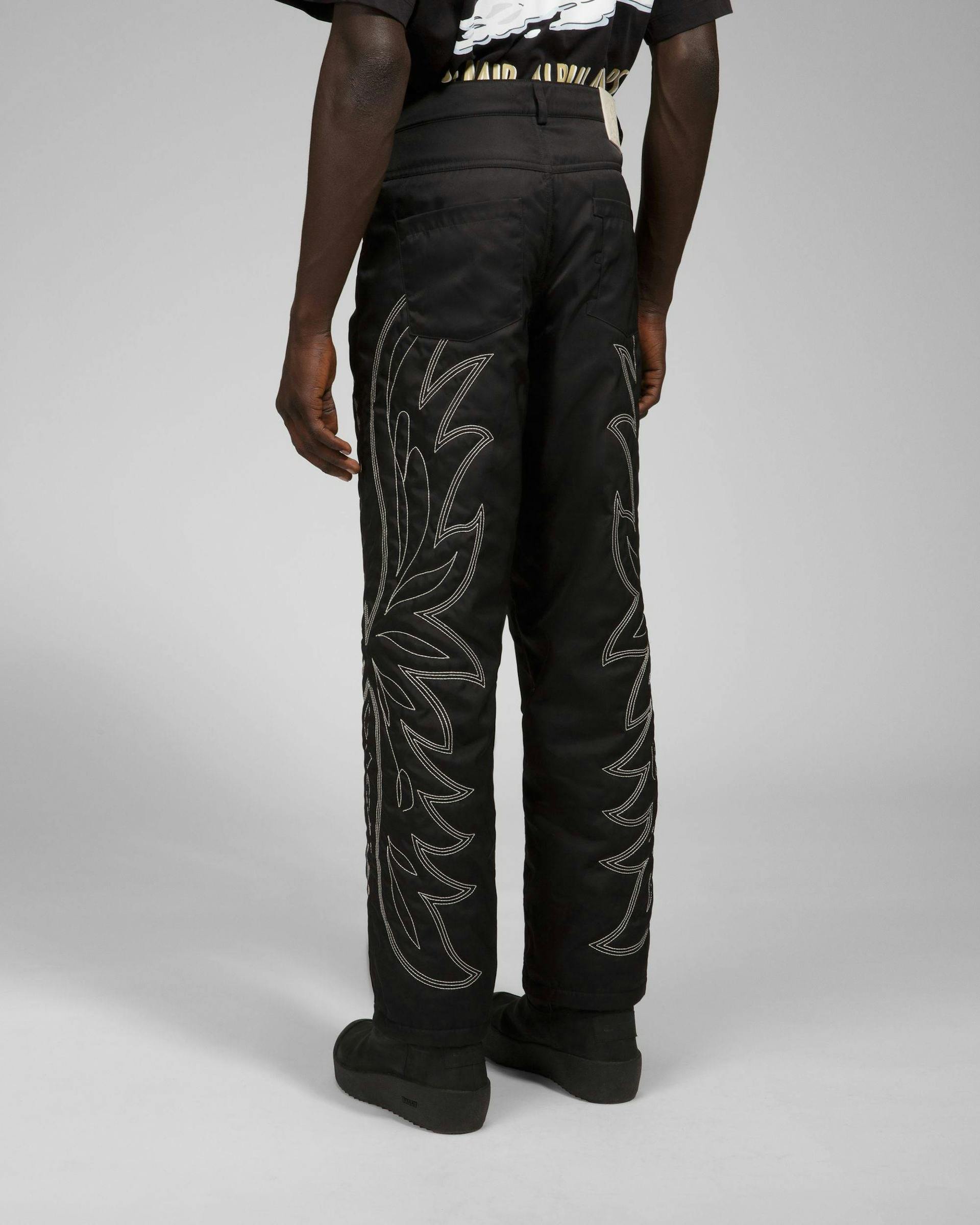 Recycled Nylon Trousers In Black - Men's - Bally - 06
