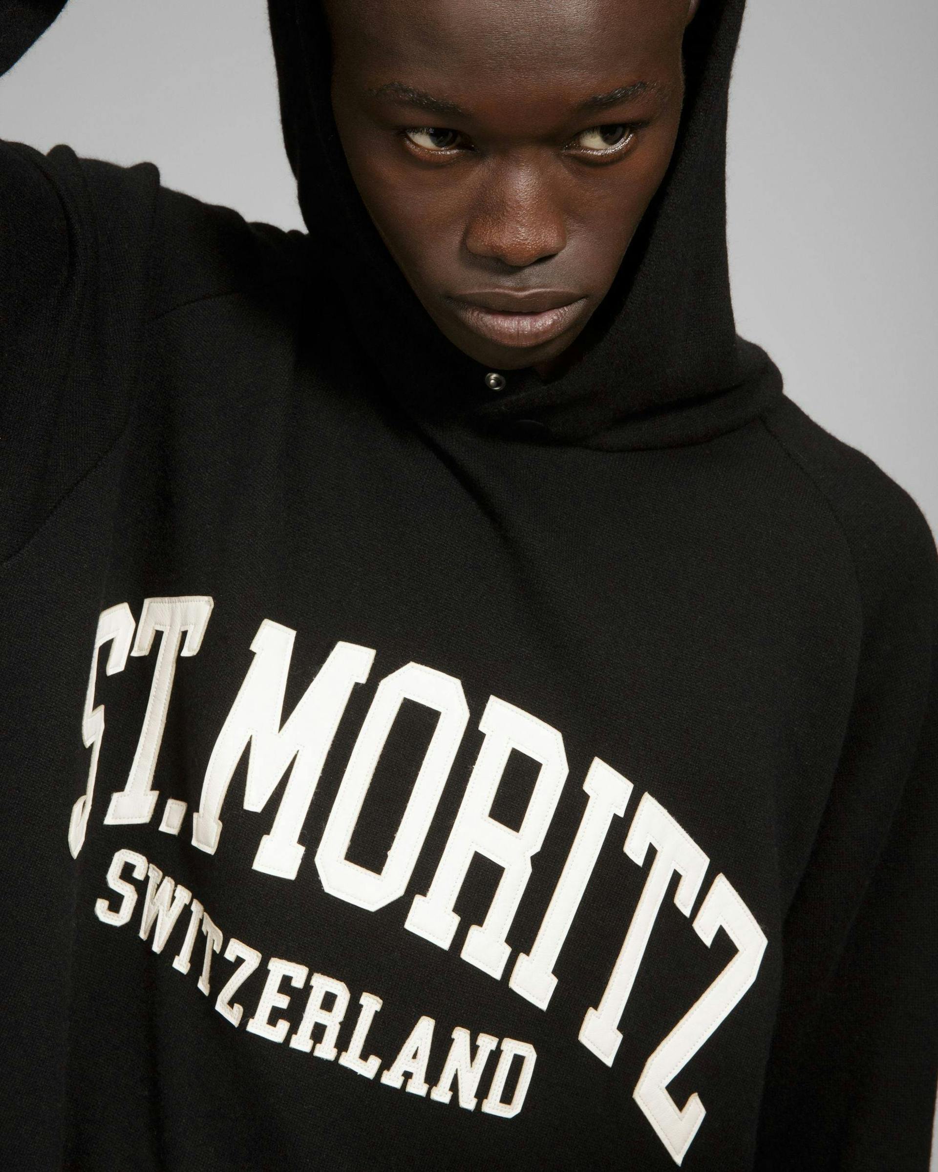 St Moritz Hoodie Cashmere Sweatshirt In Black - Men's - Bally - 04