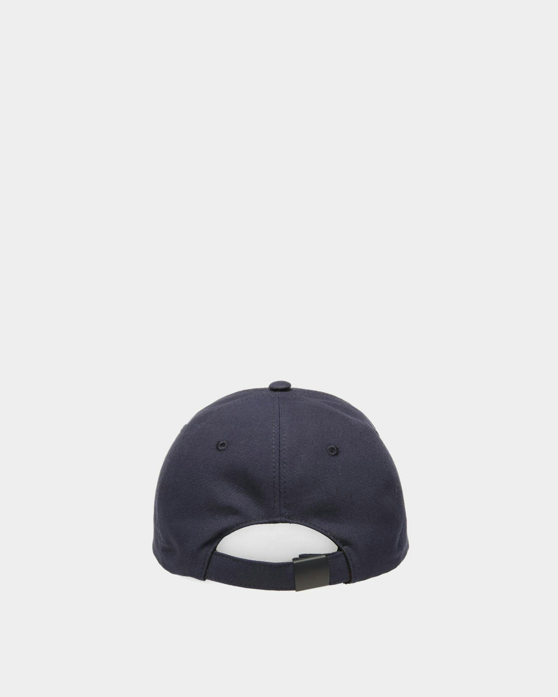 Emblem Baseball Hat In Midnight Cotton - Men's - Bally - 03