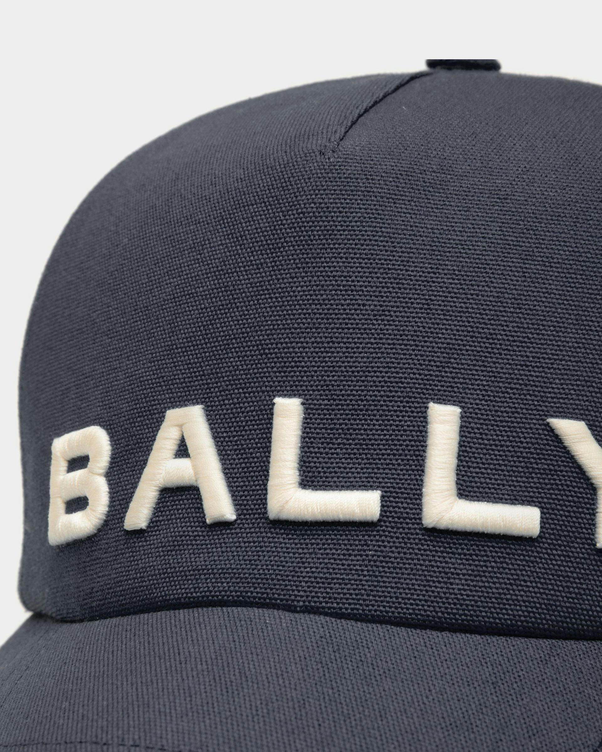 Casquette de baseball avec logo brodé Coton bleu nuit - Homme - Bally - 03