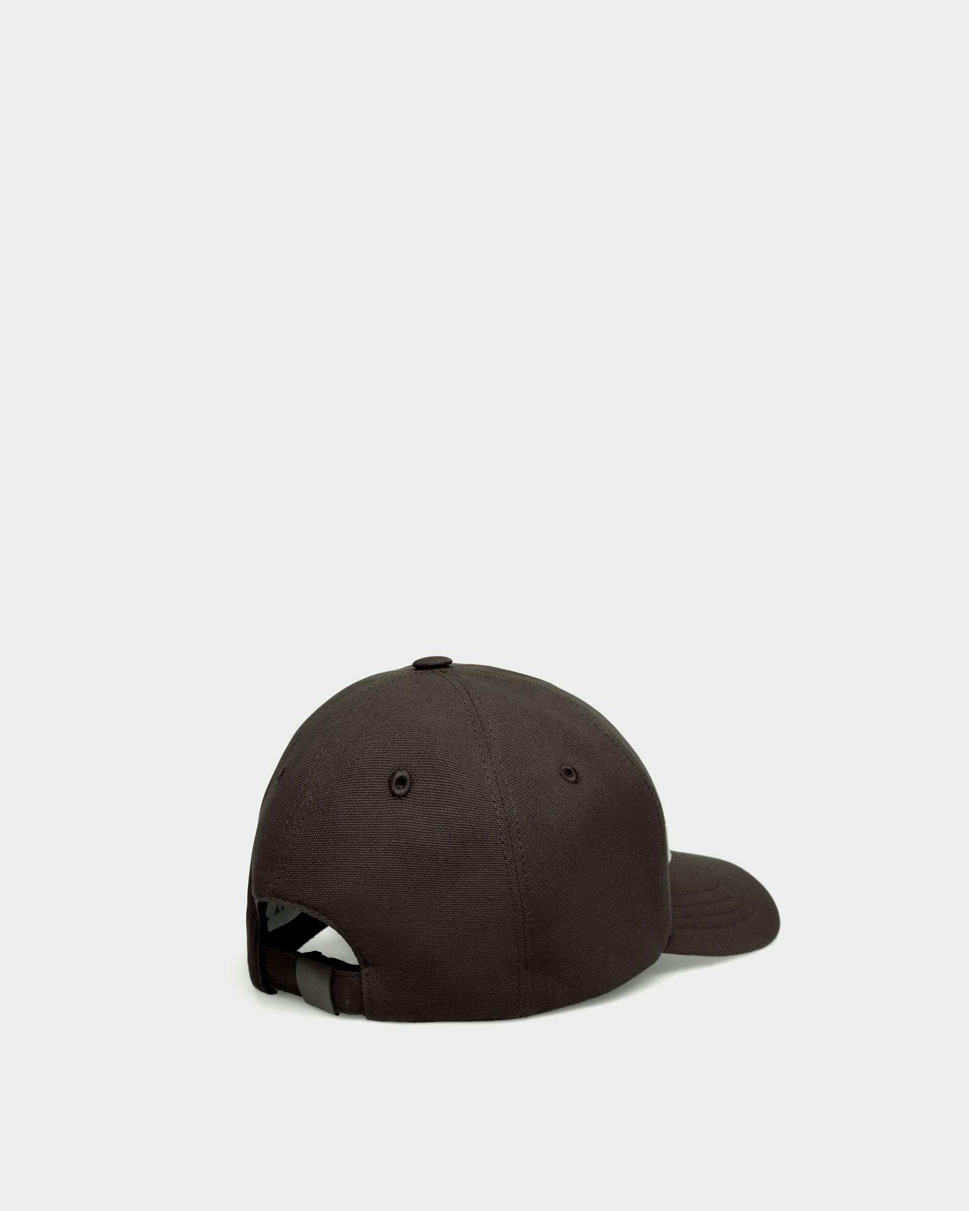 Embroidered Logo Baseball Hat In Black Cotton - Men's - Bally - 03