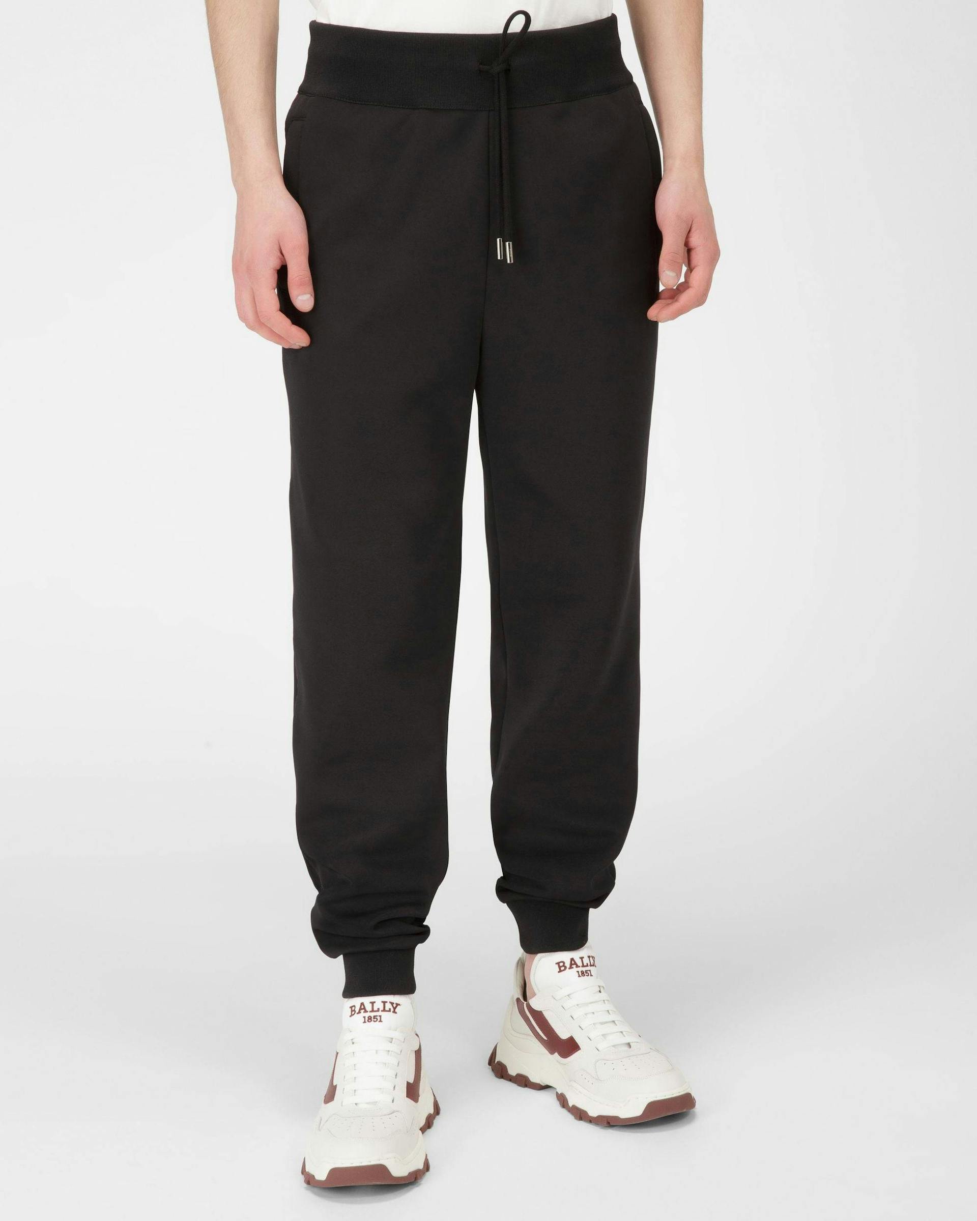 Polyester Mix Sweatpants In Black - Men's - Bally - 01