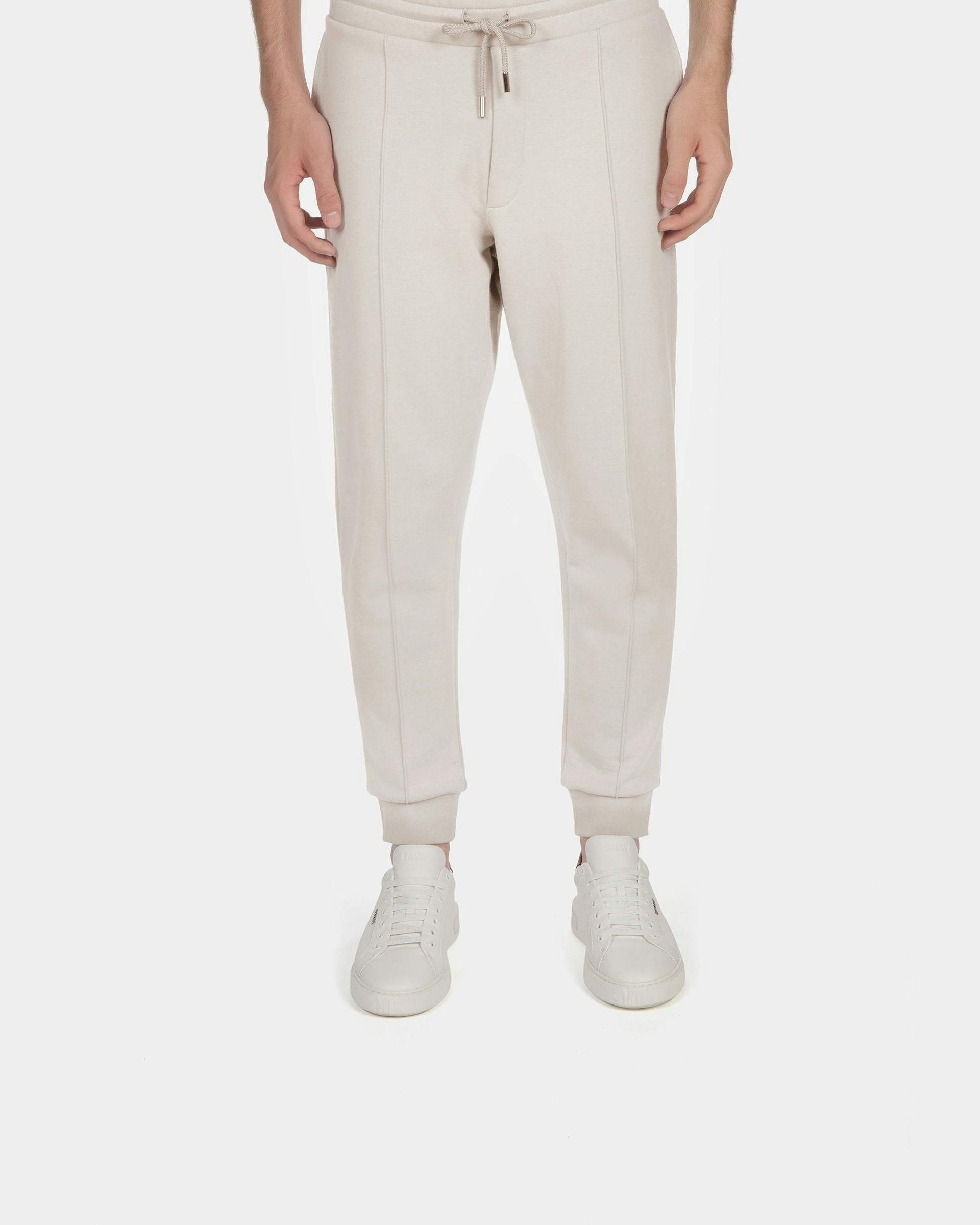Cotton Sweatpants In Gray And Black - Men's - Bally - 02