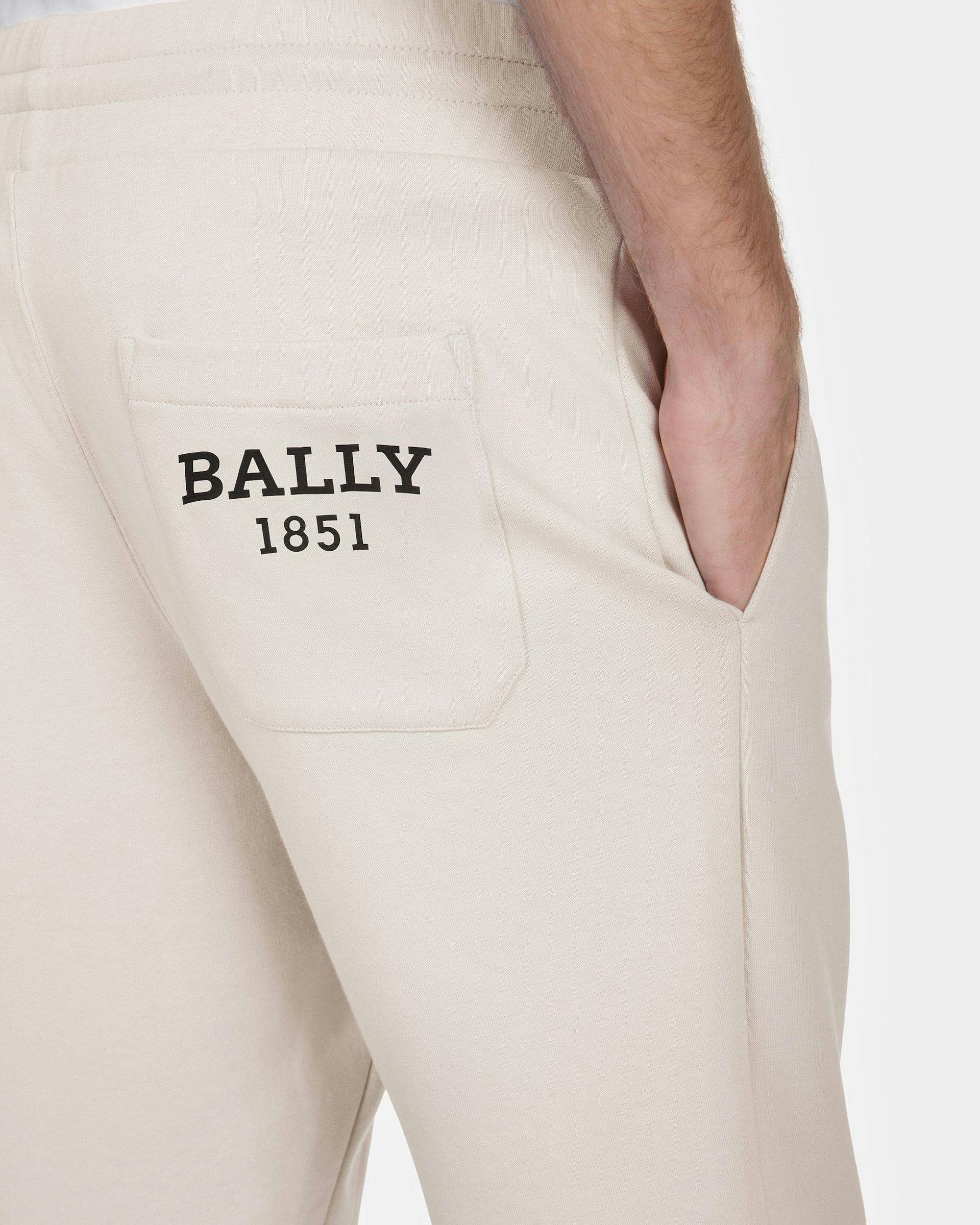 Cotton Sweatpants In Gray And Black - Men's - Bally - 04