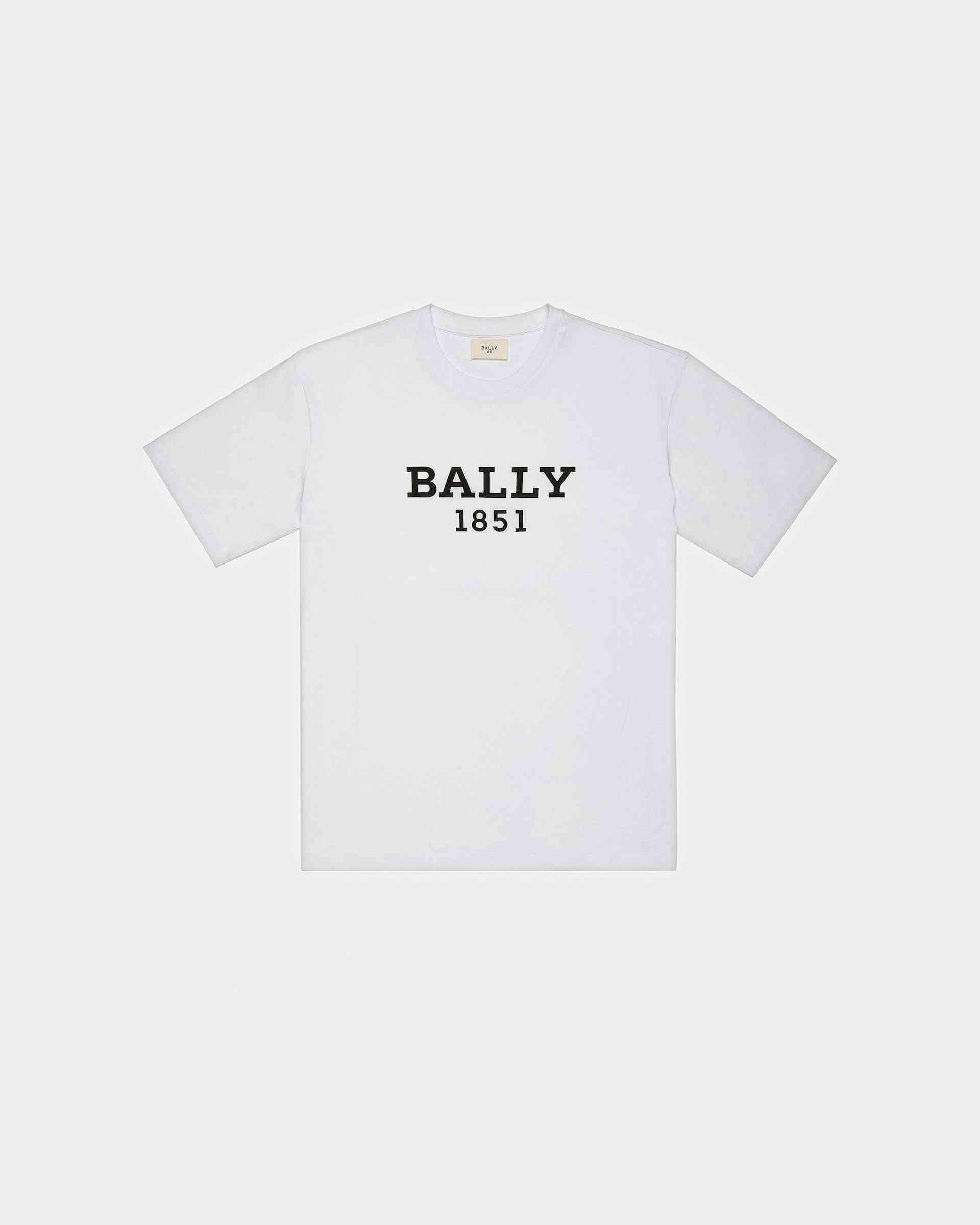 Bally 1851 Organic Cotton T-Shirt In White - Men's - Bally