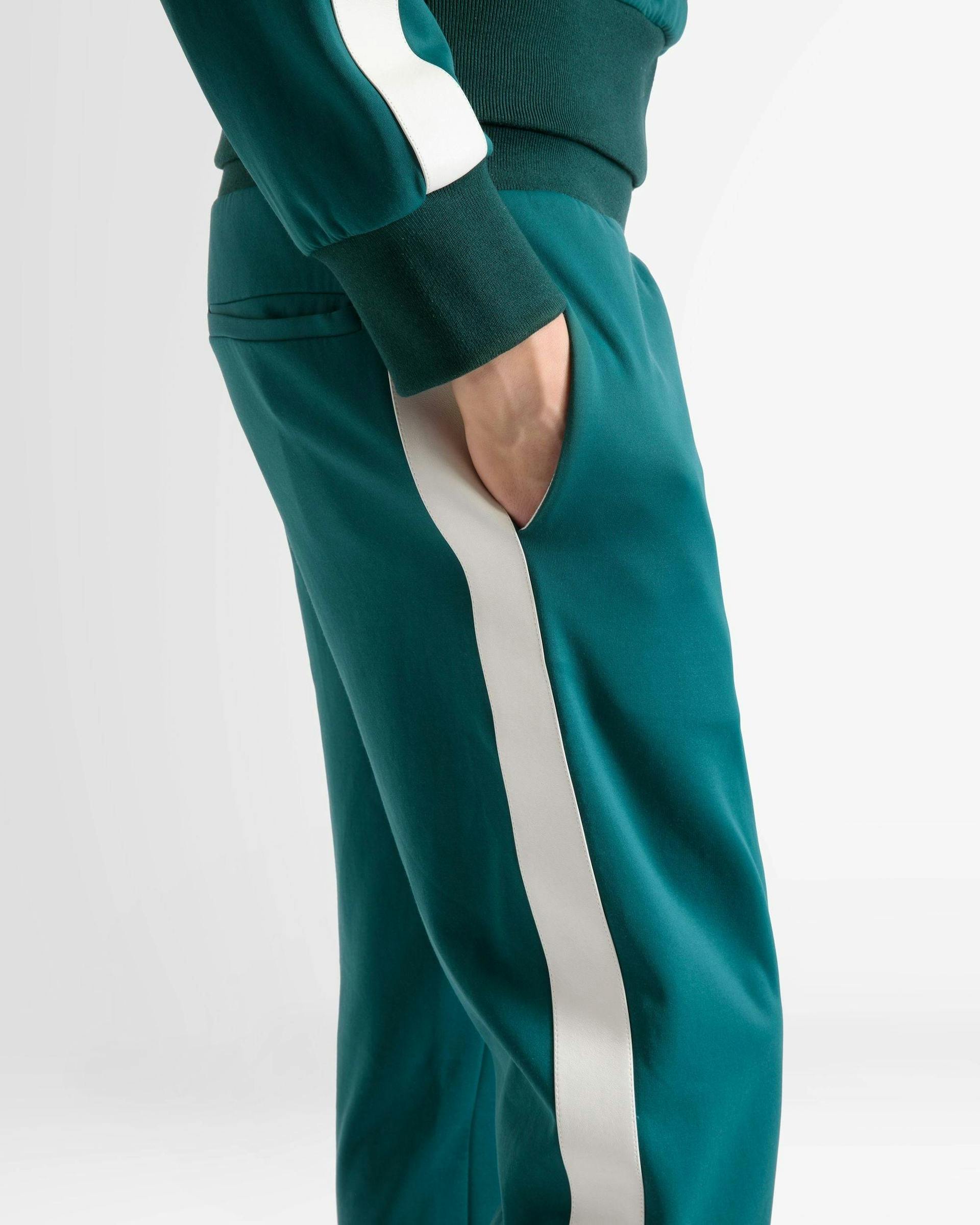 Sports Pants In Green Cotton Mix - Men's - Bally - 04
