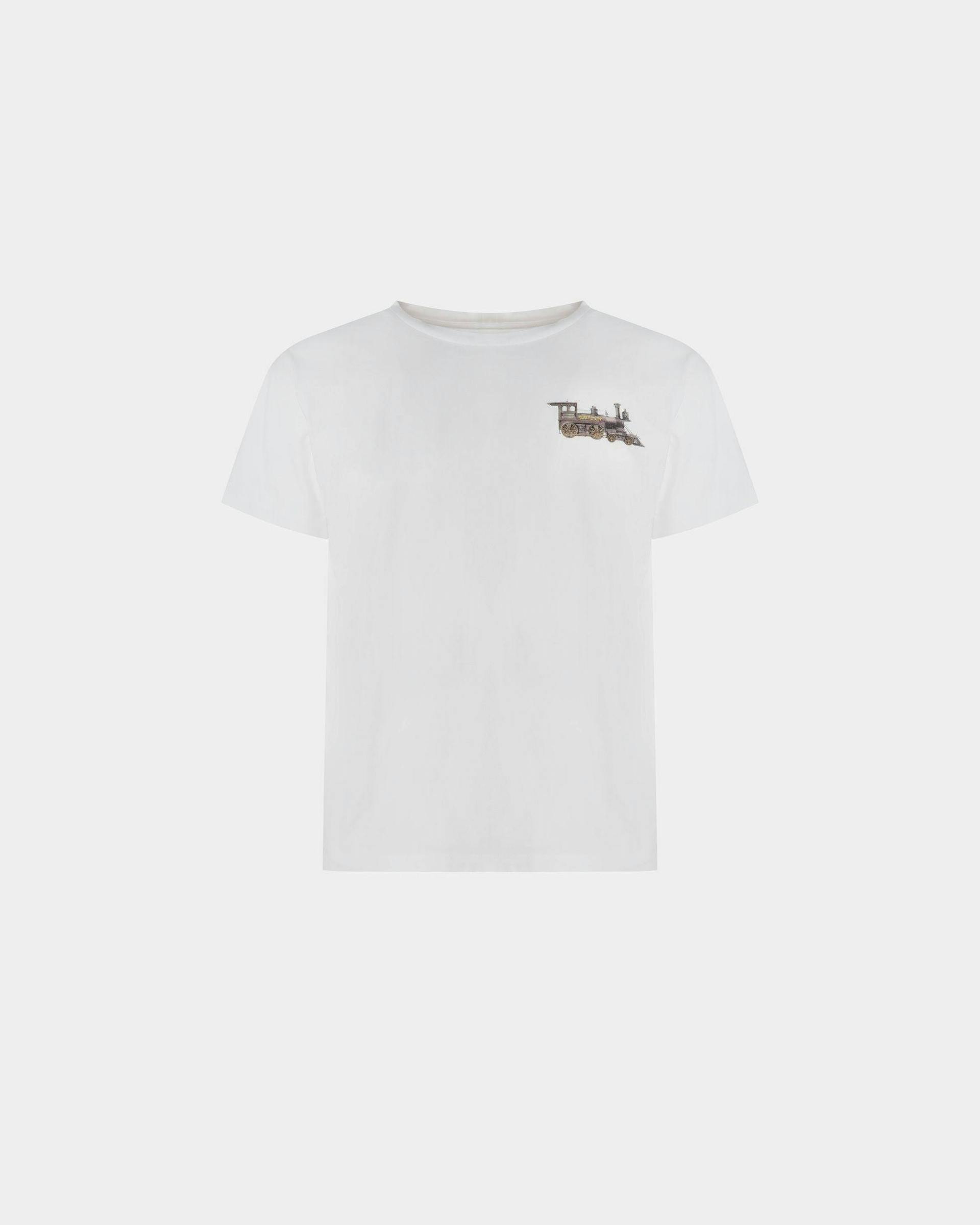 T-shirt motif Train En coton blanc - Homme - Bally - 01