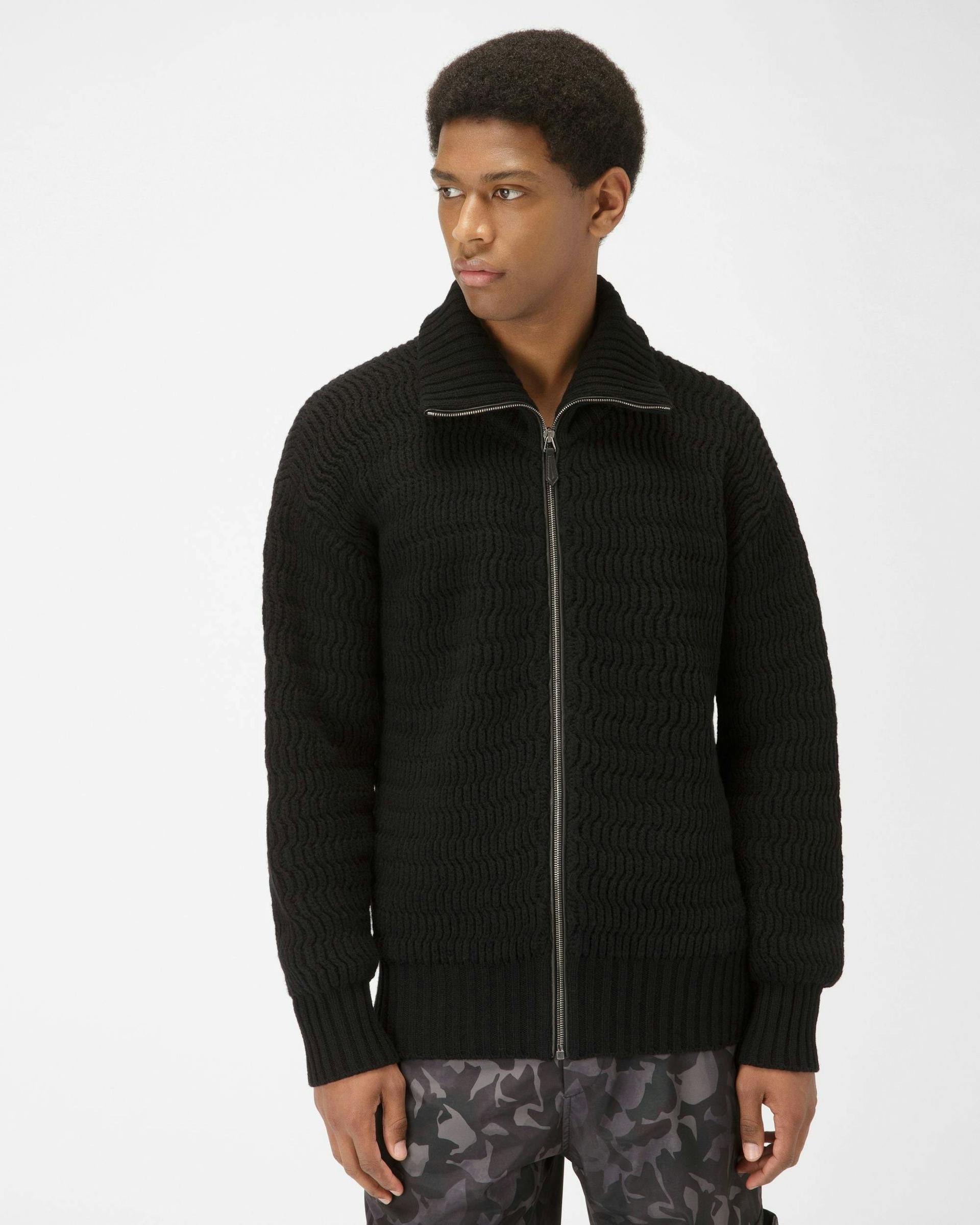 Wool And Cashmere Roll Neck In Black - Men's - Bally - 01