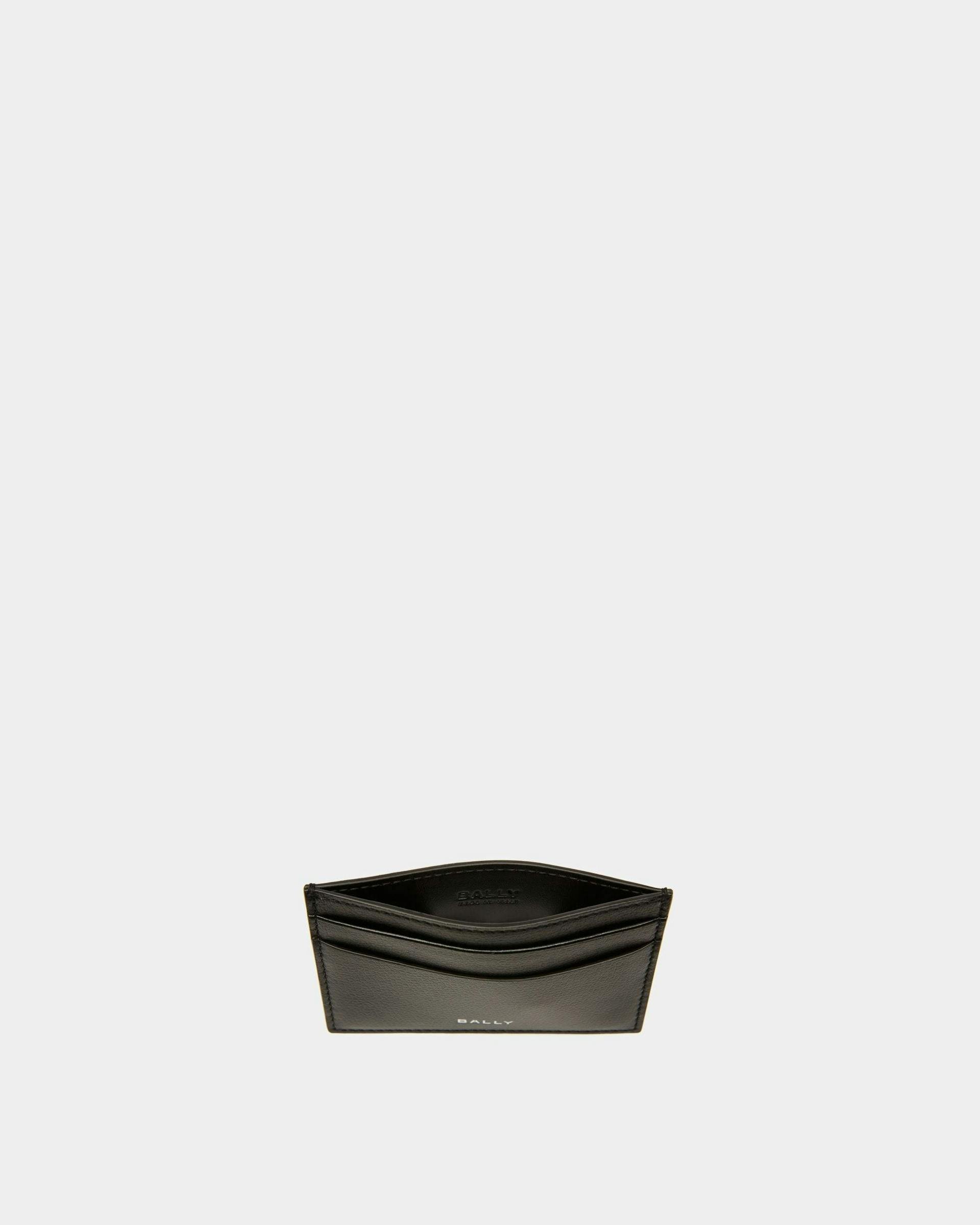 Banque Business Card Holder In Black Leather - Men's - Bally - 03