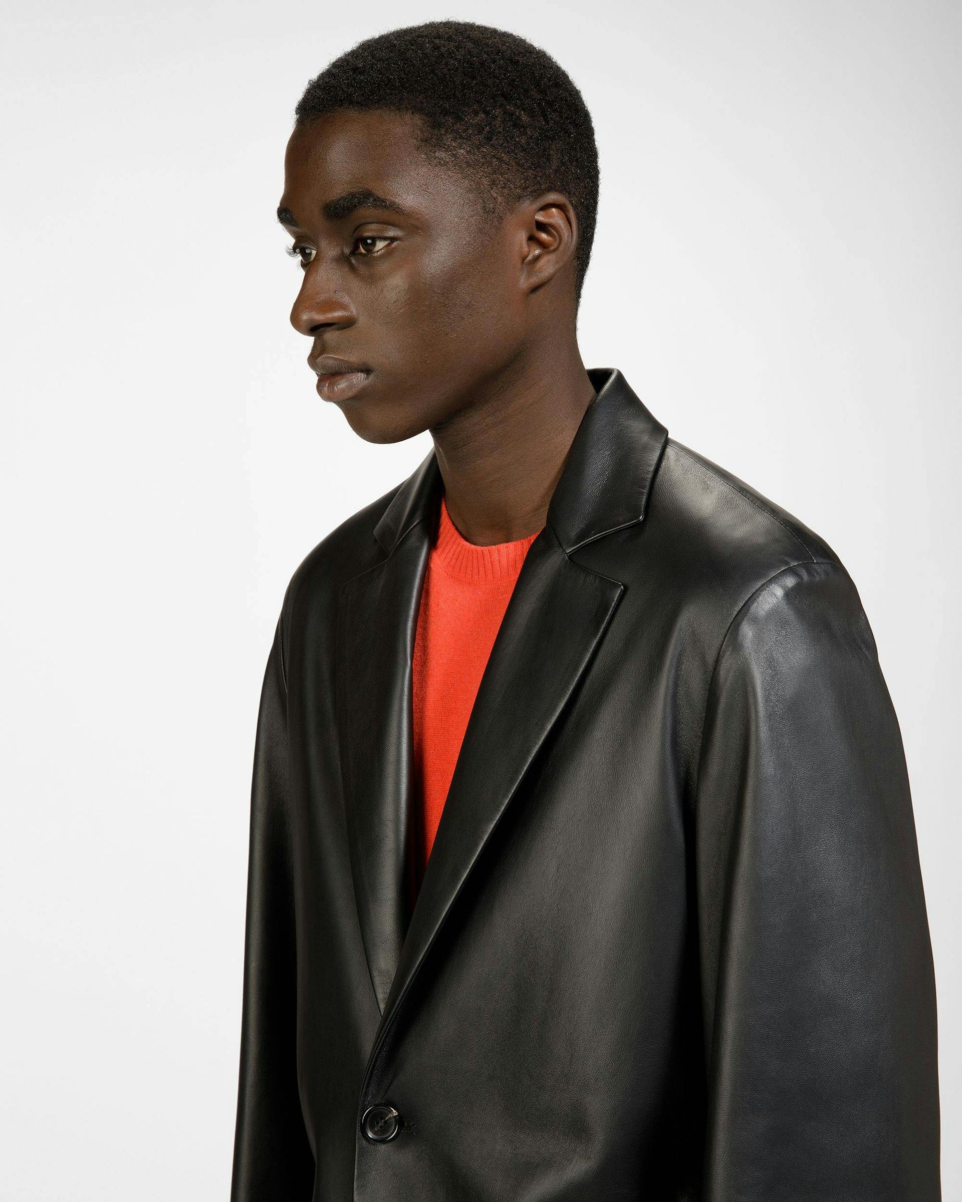 Leather Jacket In Black - Men's - Bally - 03