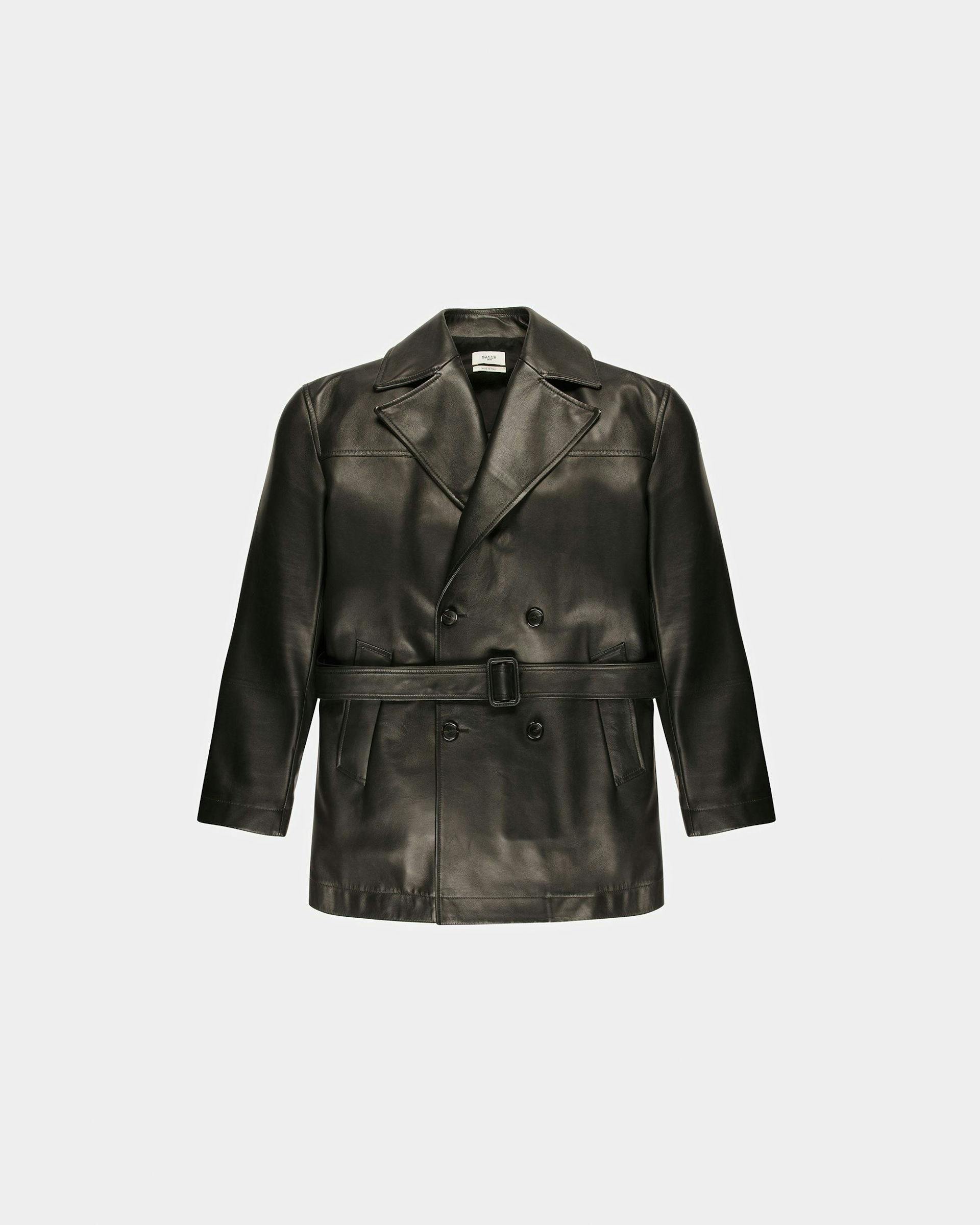 Leather Coat In Black - Men's - Bally - 01