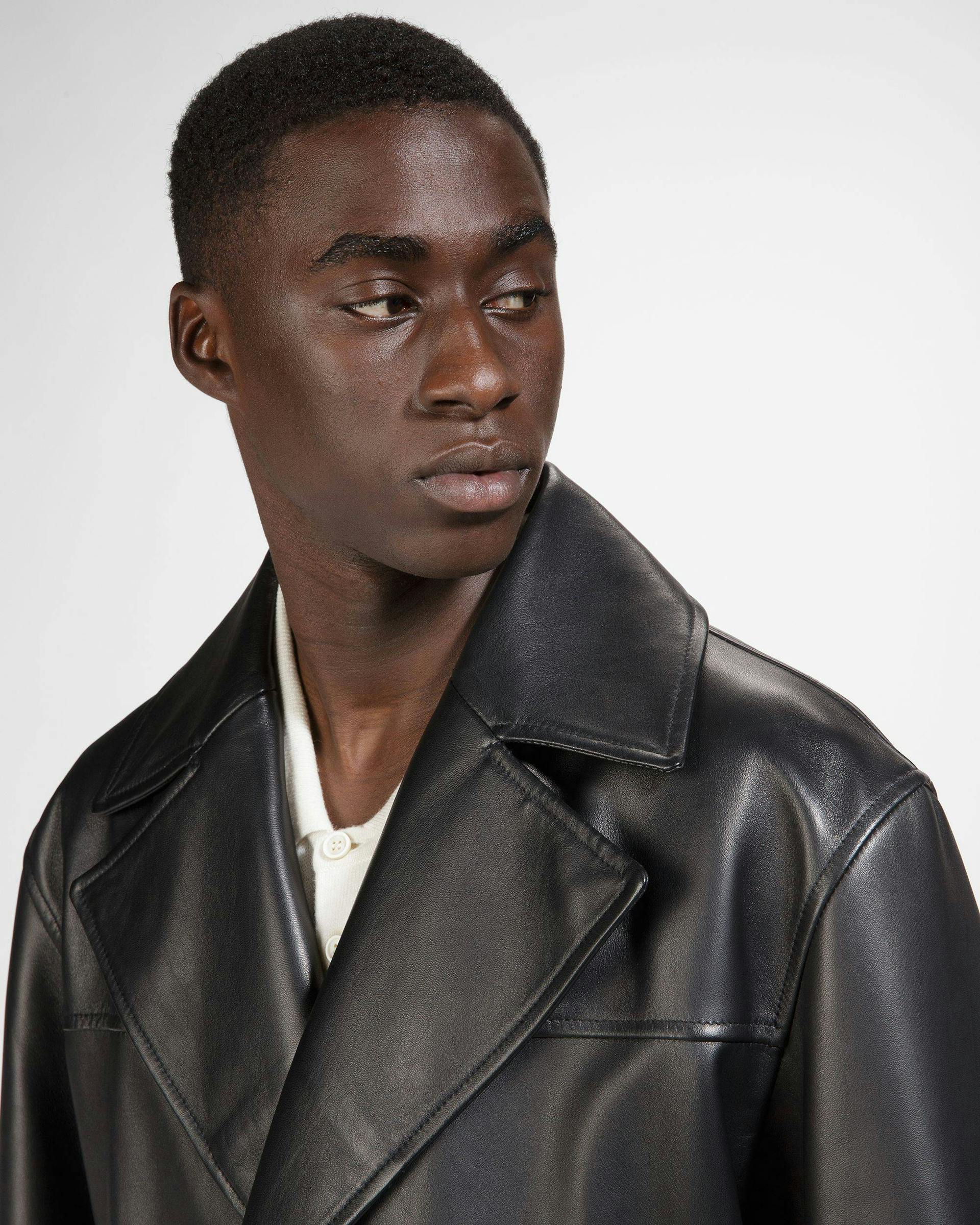 Leather Coat In Black - Men's - Bally - 03