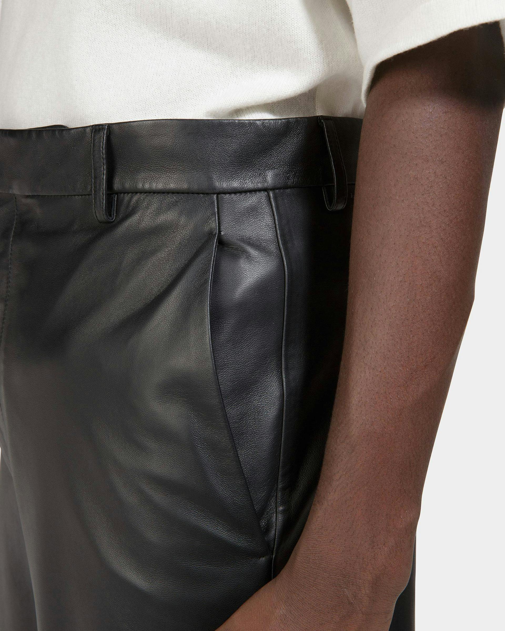 Leather Pants In Black - Men's - Bally - 03