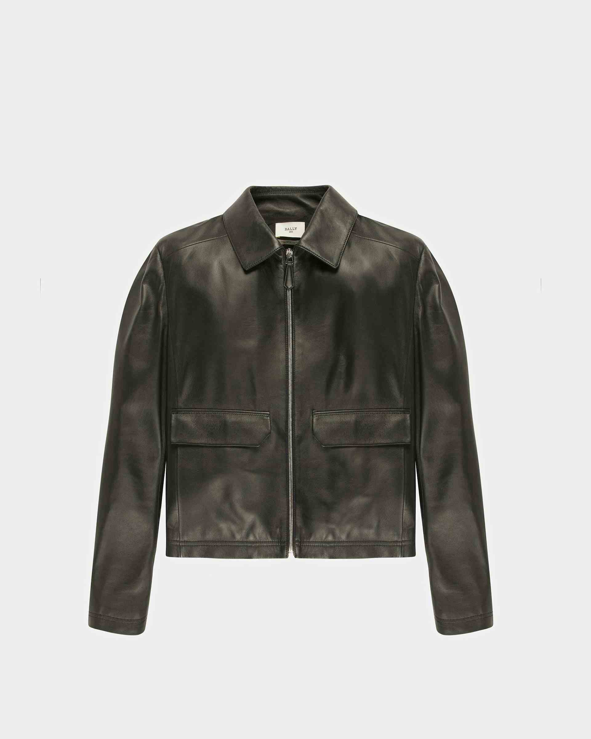 Leather Patch Pocket Jacket In Black - Men's - Bally