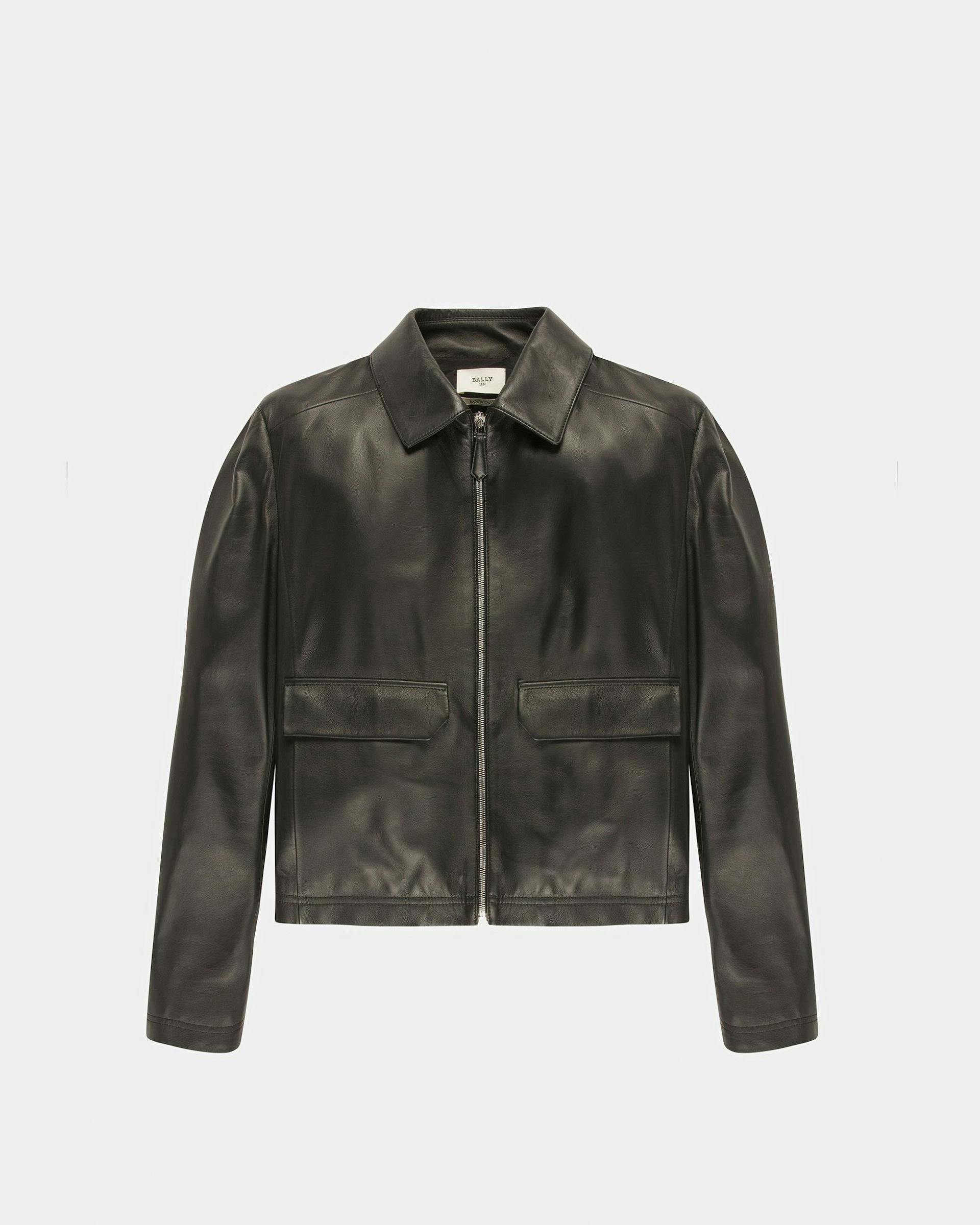 Leather Patch Pocket Jacket In Black - Men's - Bally - 01