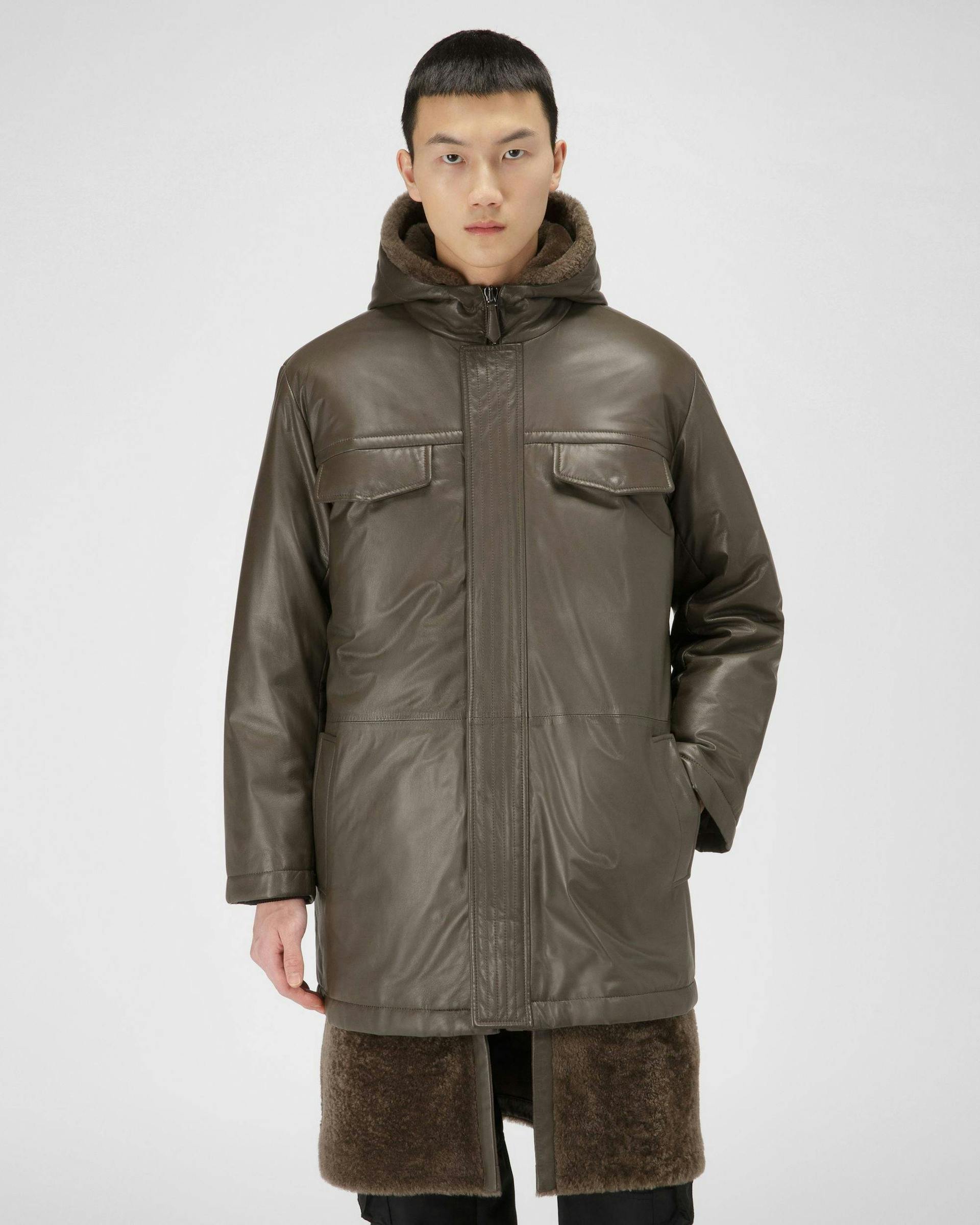 Leather Coat In Brown - Men's - Bally - 05