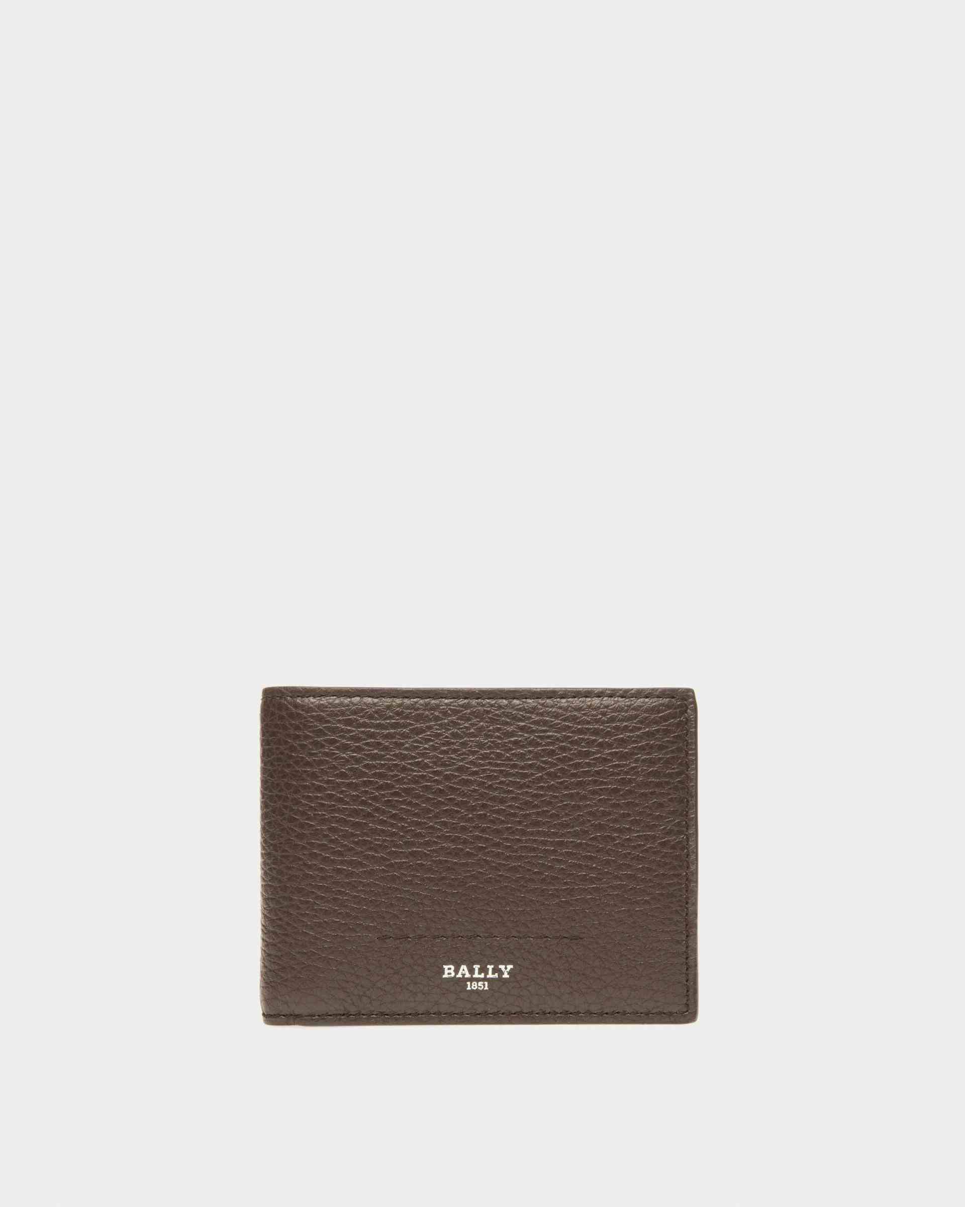 Scevye Leather Wallet In Ebony Brown - Men's - Bally