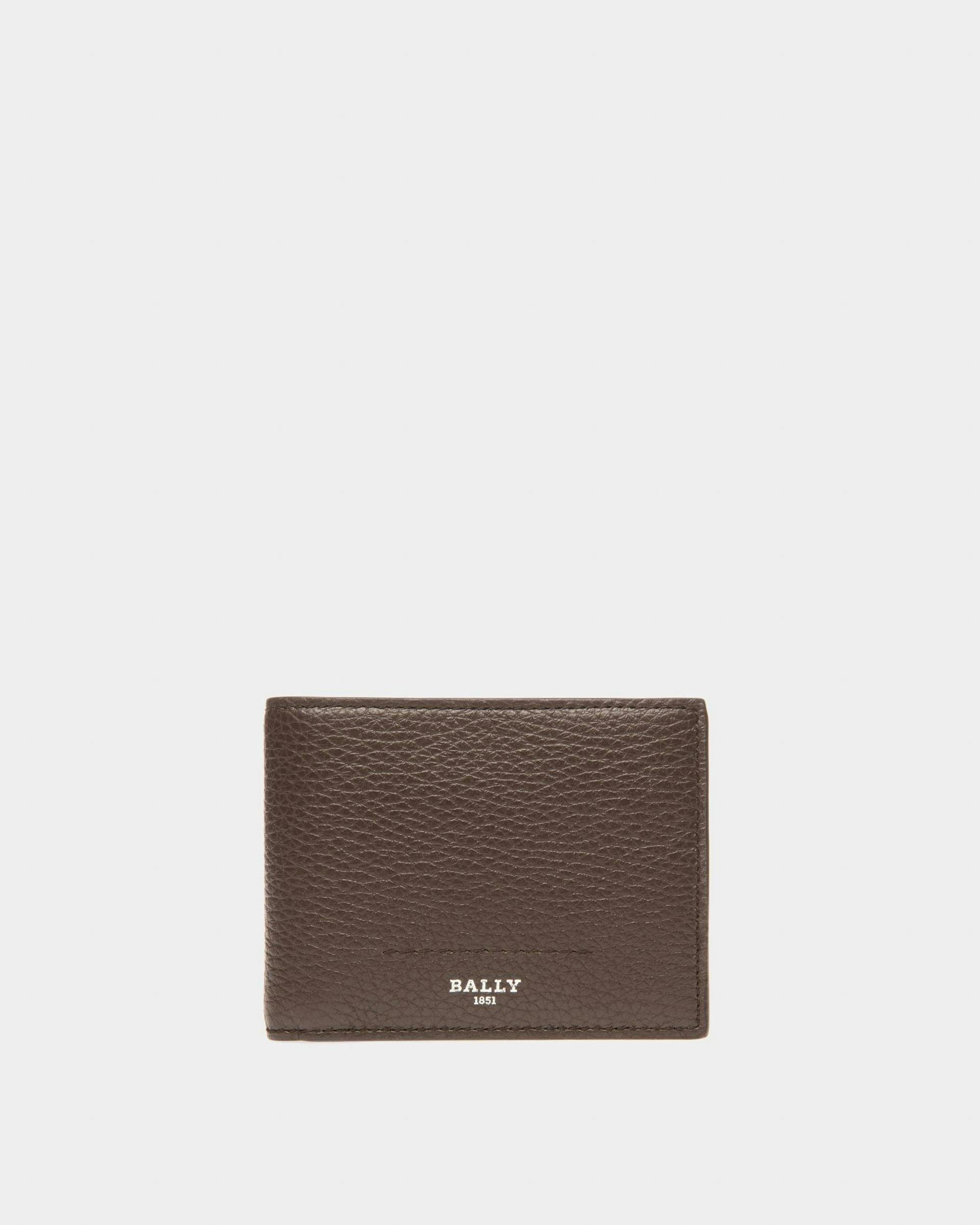 Scevye Leather Wallet In Ebony Brown - Men's - Bally - 01