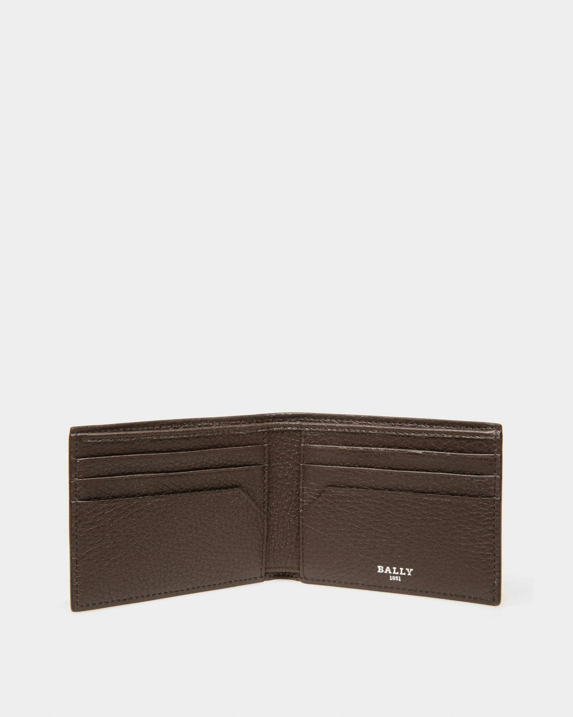 Scevye Leather Wallet In Ebony Brown - Men's - Bally - 03