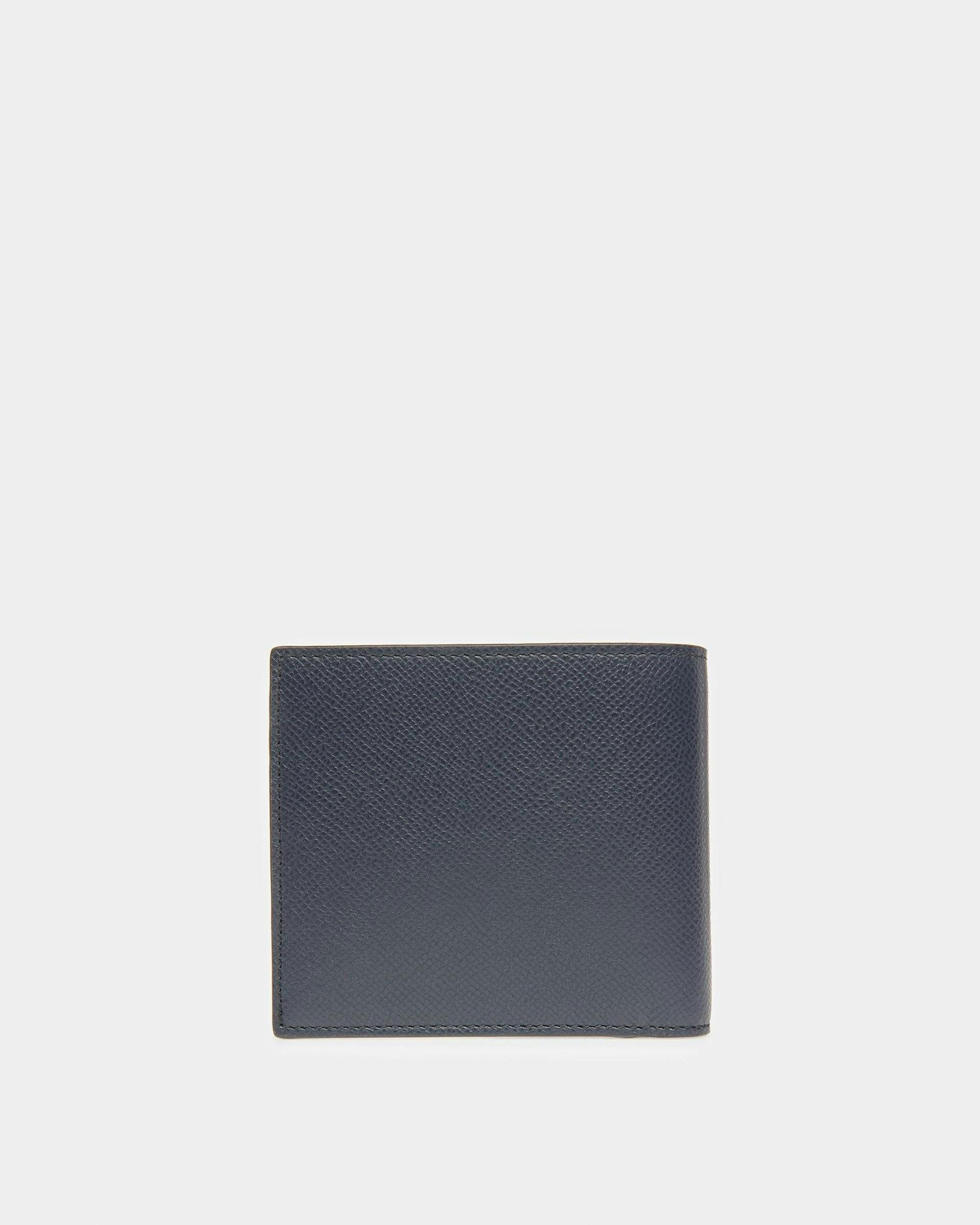 Brasai Leather Wallet In Midnight Blue And Light Blue - Men's - Bally - 02