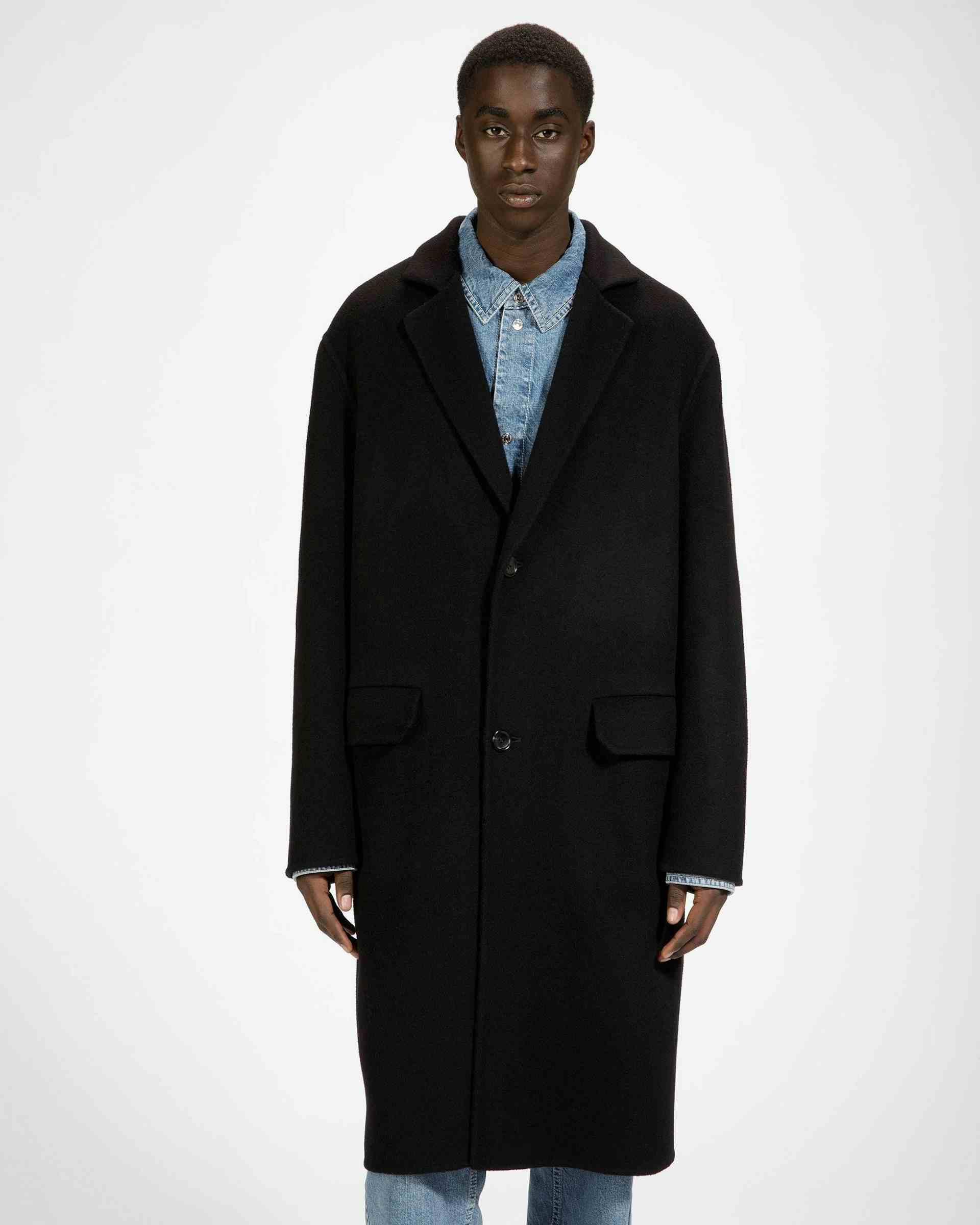 Cashmere Coat In Black - Men's - Bally