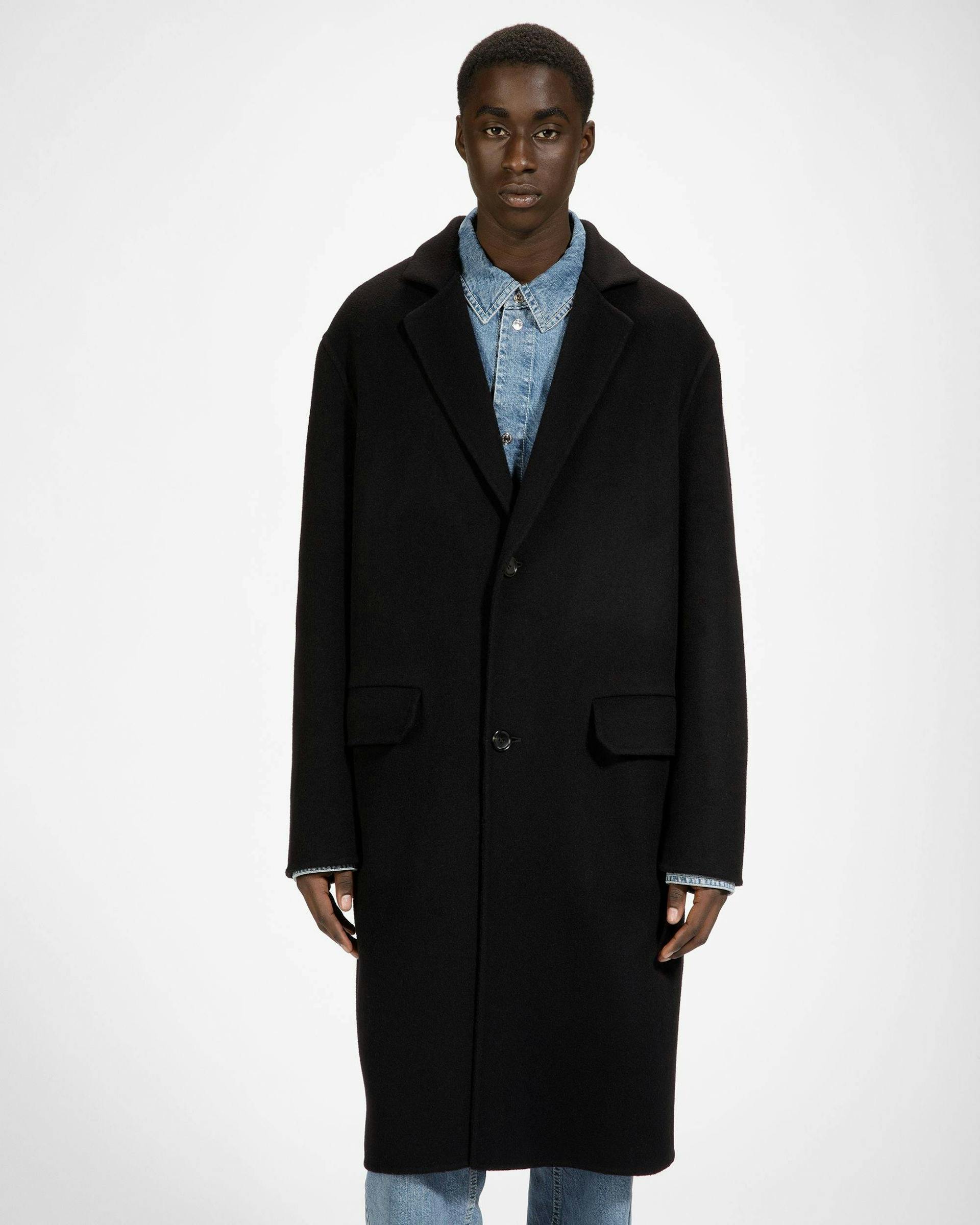 Cashmere Coat In Black - Men's - Bally - 01