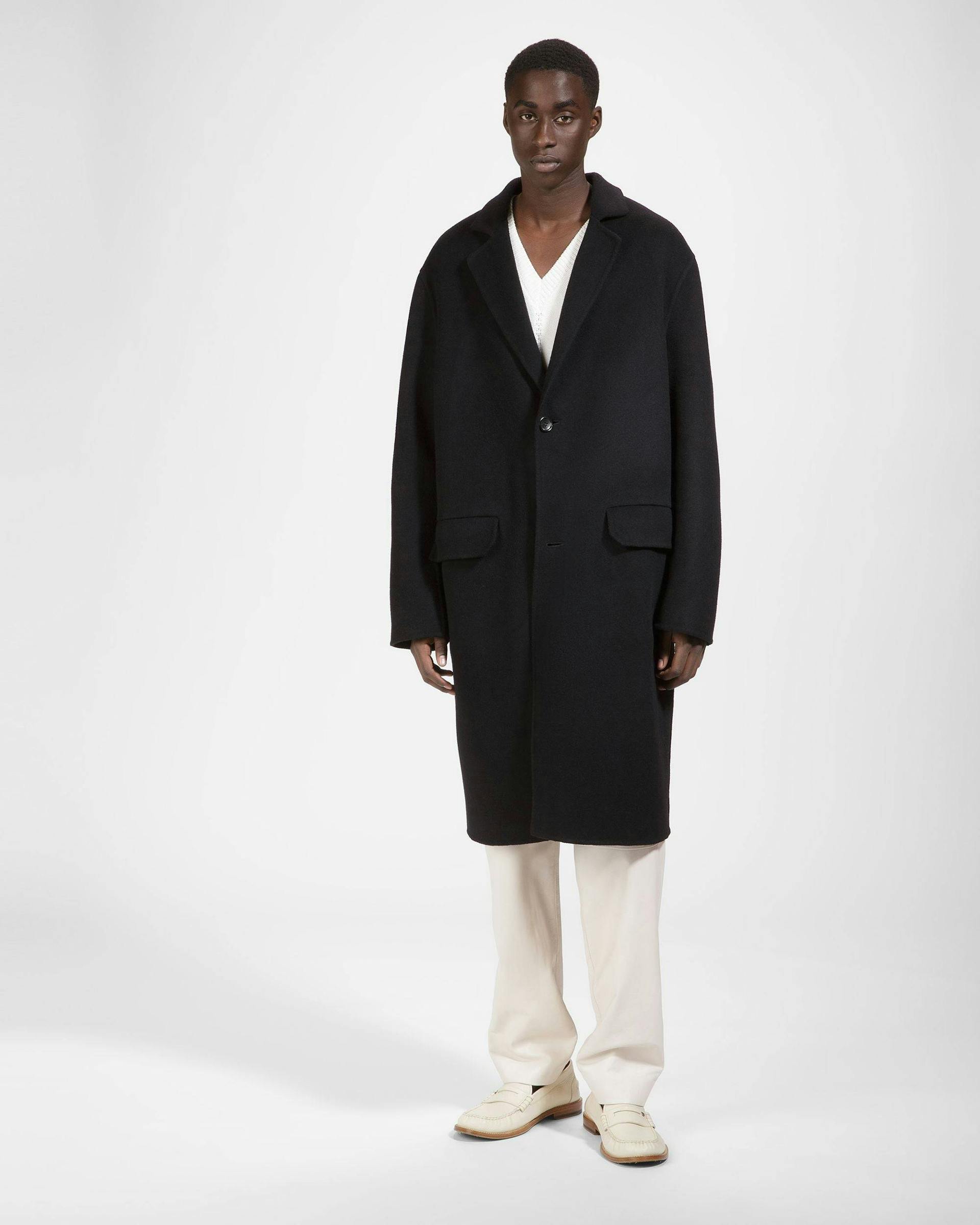 Cashmere Coat In Black - Men's - Bally - 09