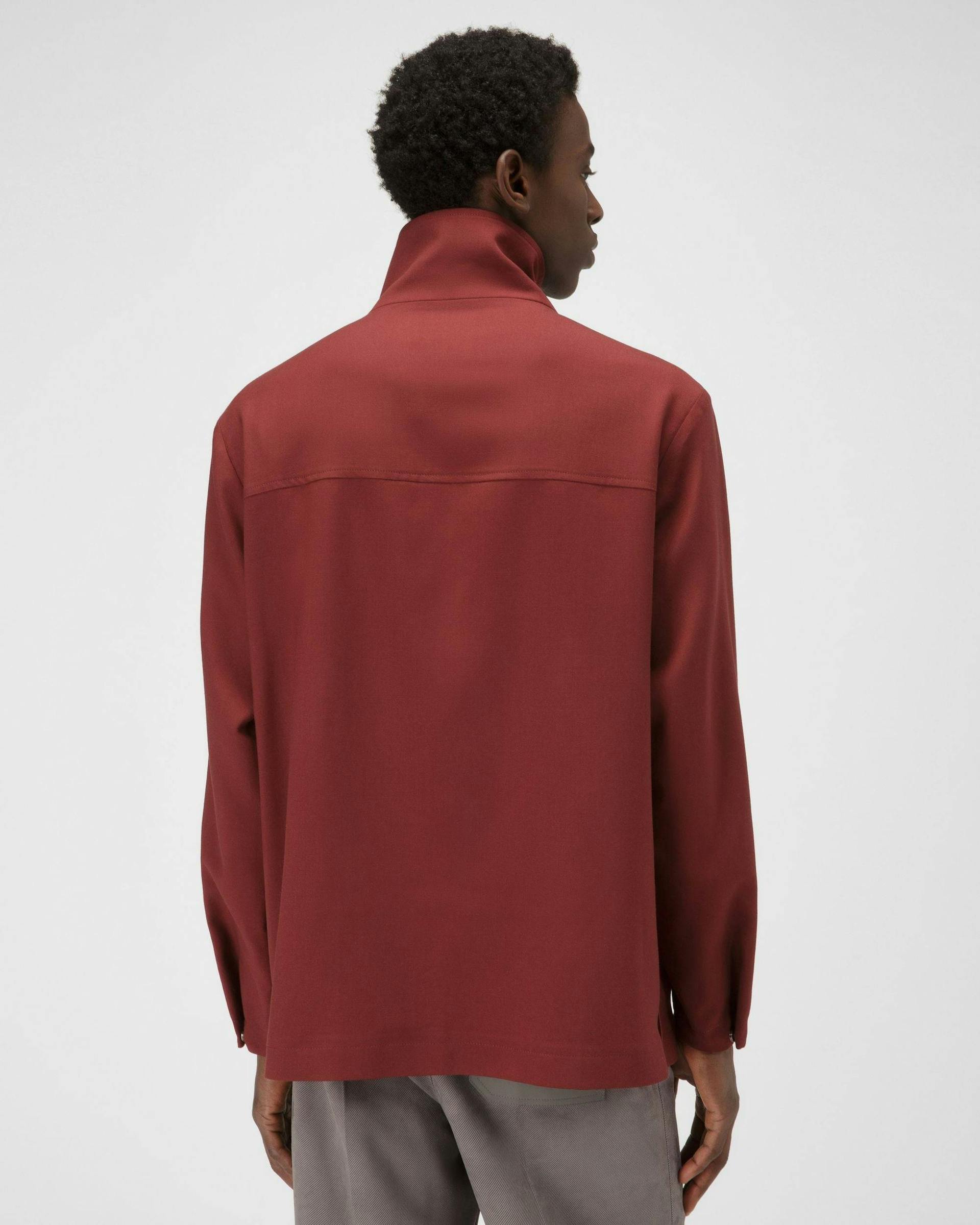 Wool Bomber Jacket In Heritage Red - Men's - Bally - 03