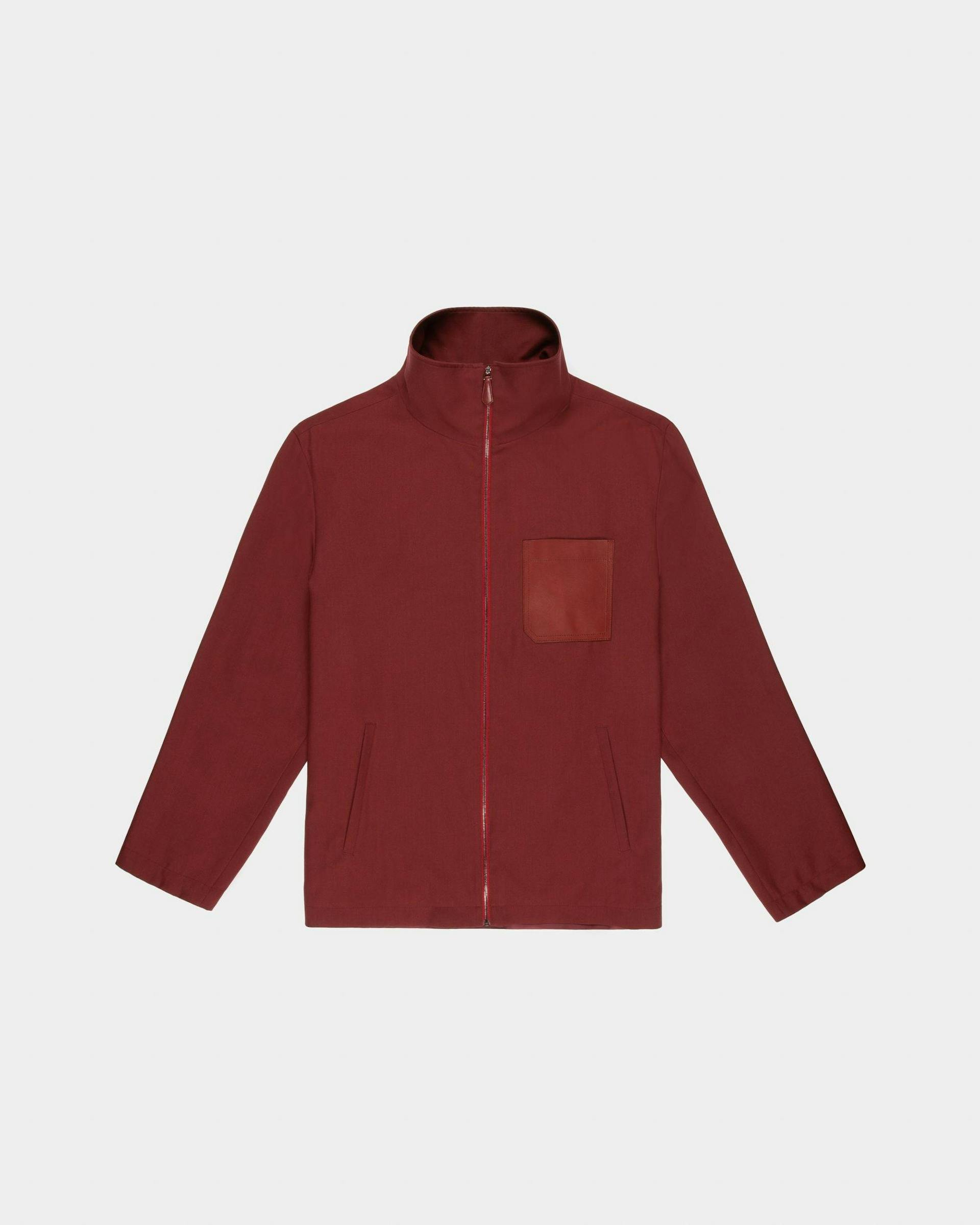 Wool Bomber Jacket In Heritage Red - Men's - Bally - 04
