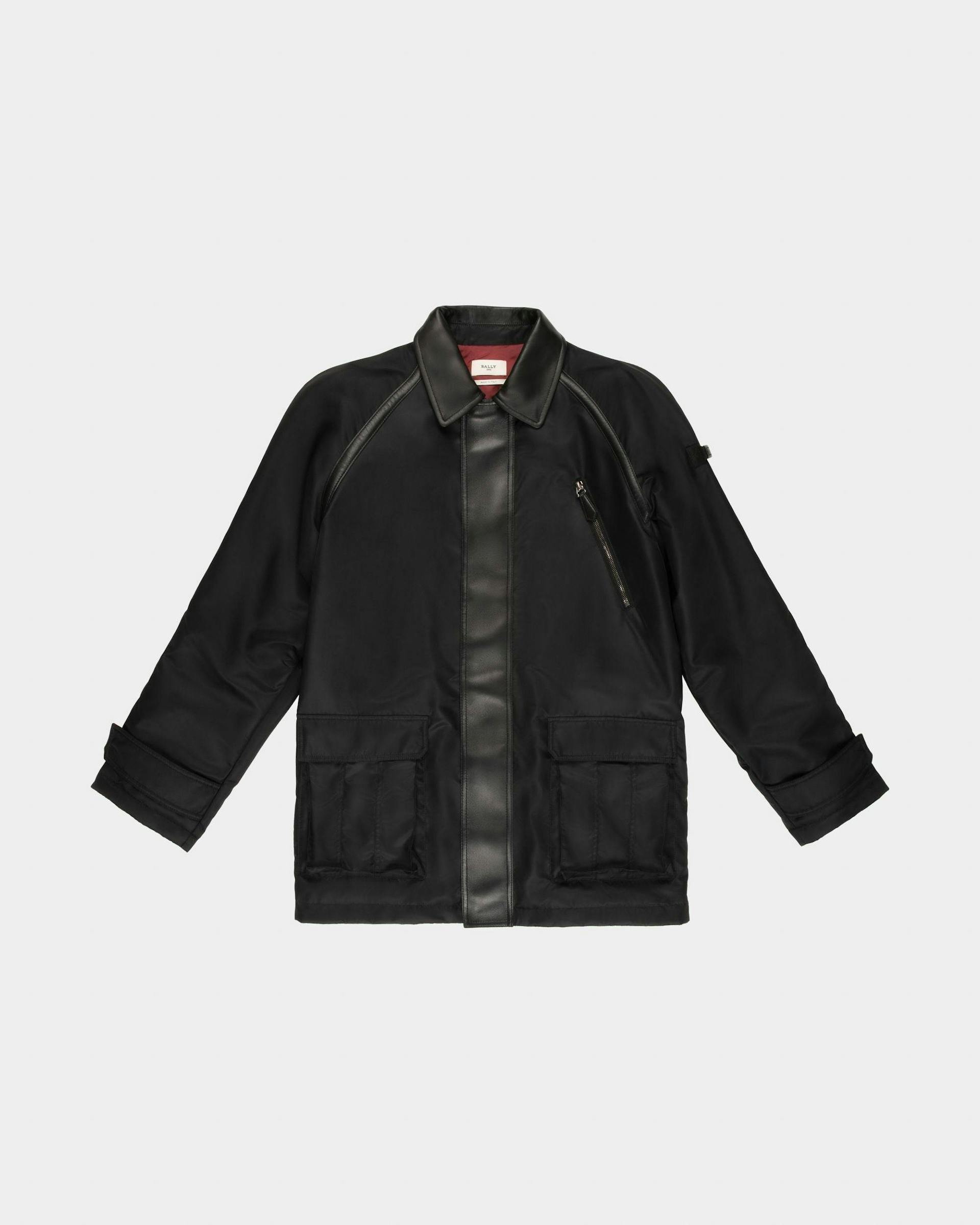 Recycled Nylon Jacket In Black - Men's - Bally - 04