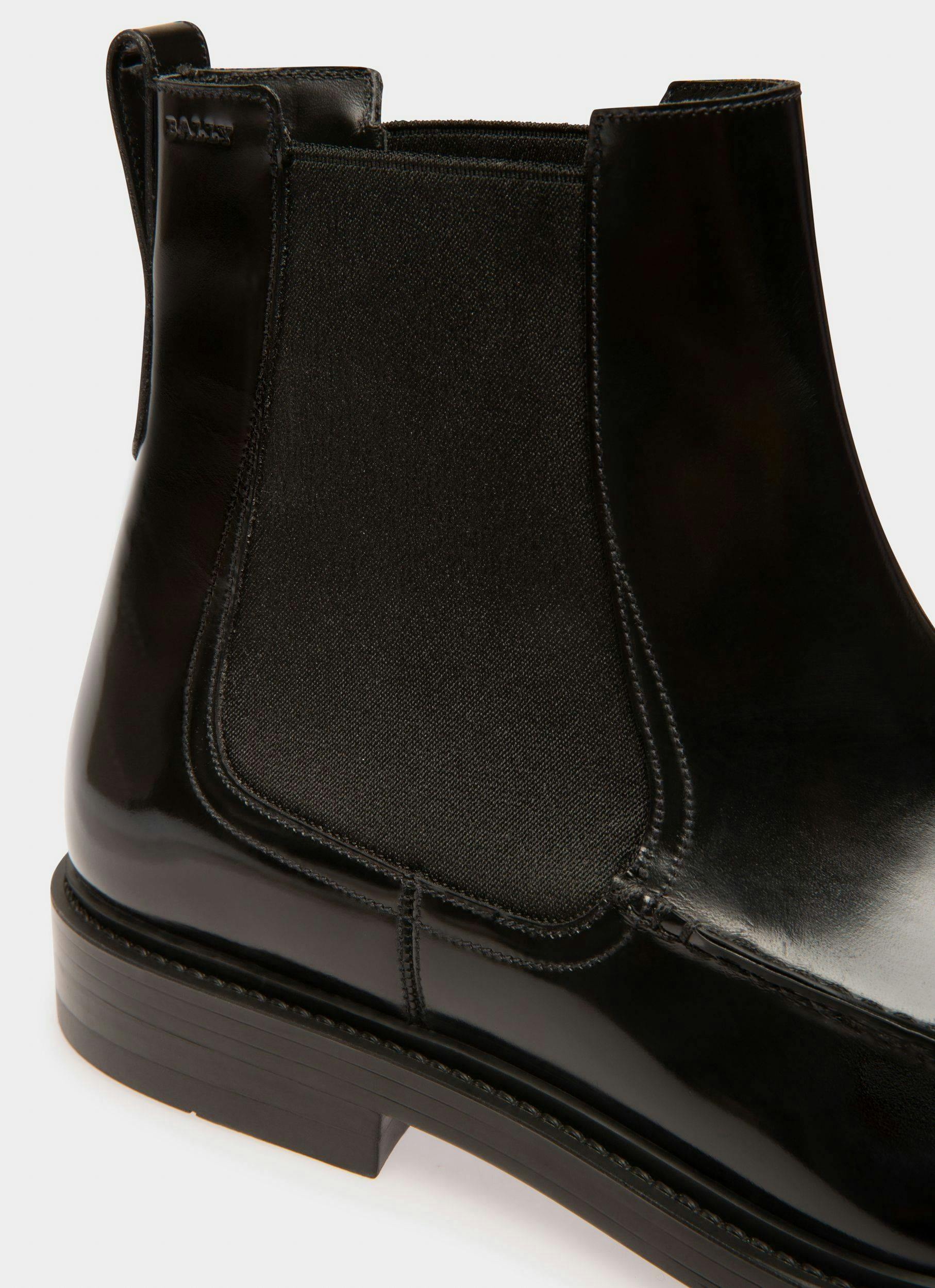 Nidro Leather Boots In Black - Men's - Bally - 02