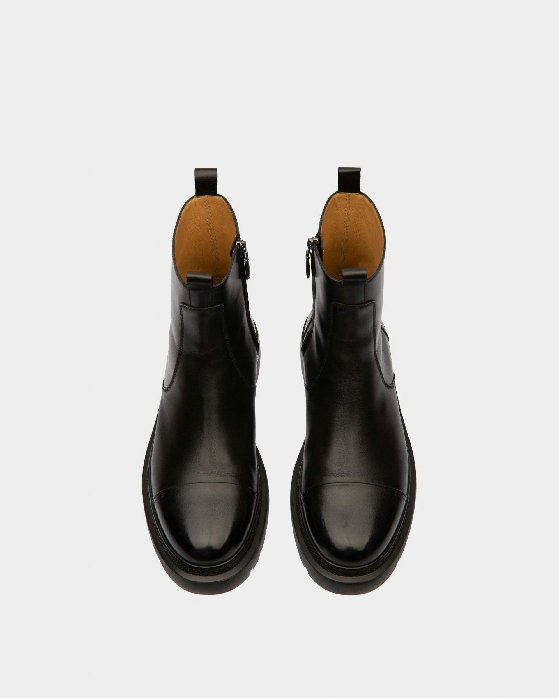 Vaughen Leather Boots In Black - Men's - Bally - 02