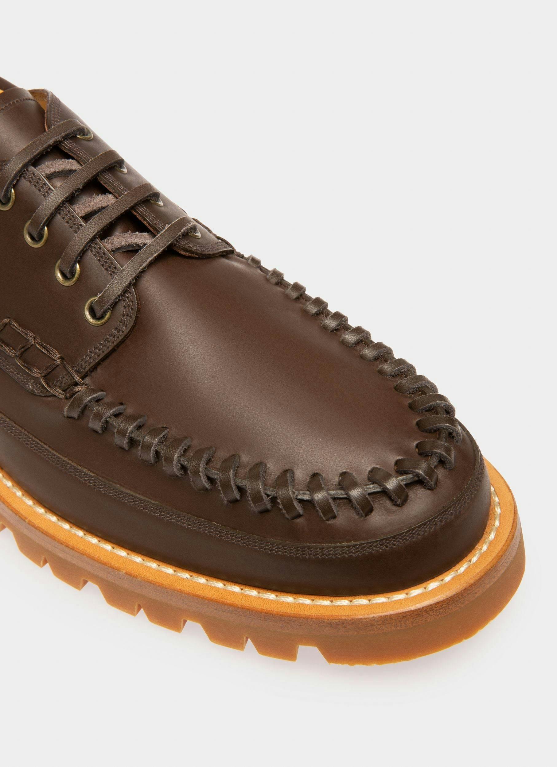 Tristan Leather Moccasins In Brown - Men's - Bally - 05
