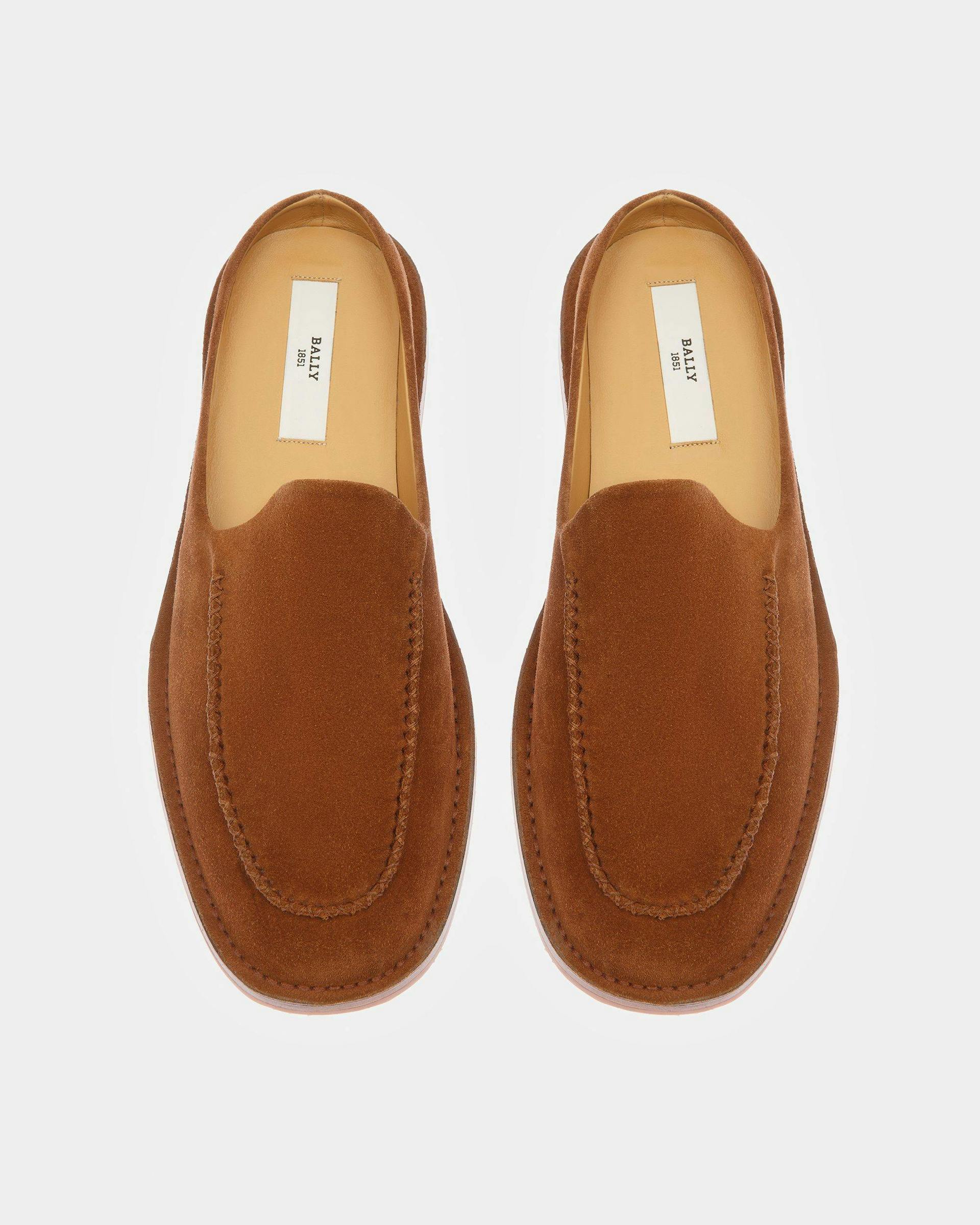 Fosko Leather Slippers In Brown - Men's - Bally - 02