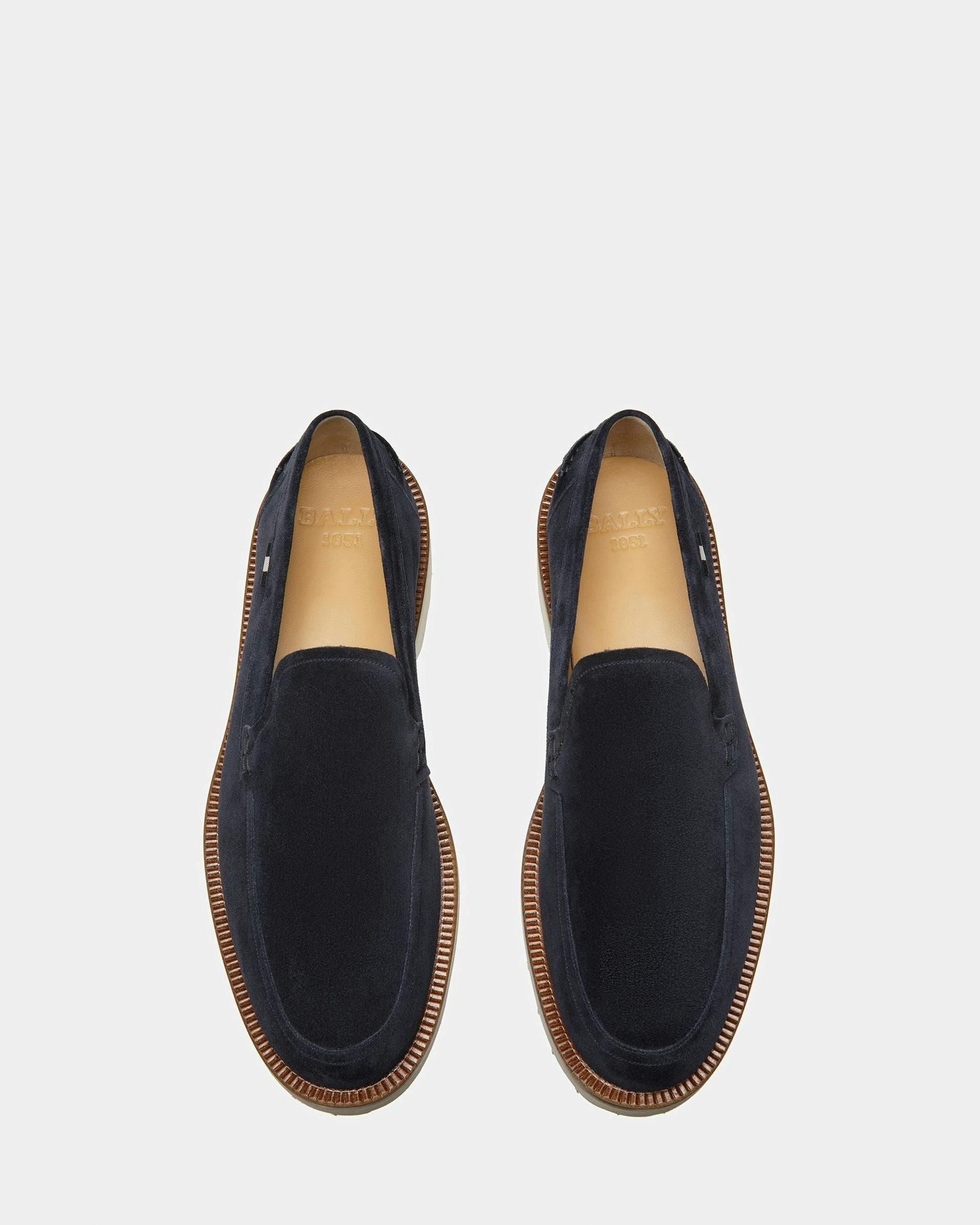 Novald Leather Loafers In Midnight - Men's - Bally - 04