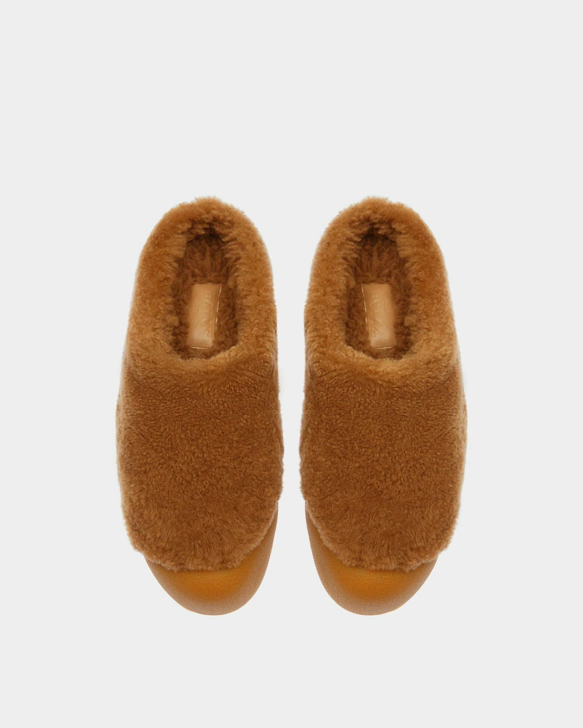 Crans Leather Slippers In Camel - Men's - Bally - 02