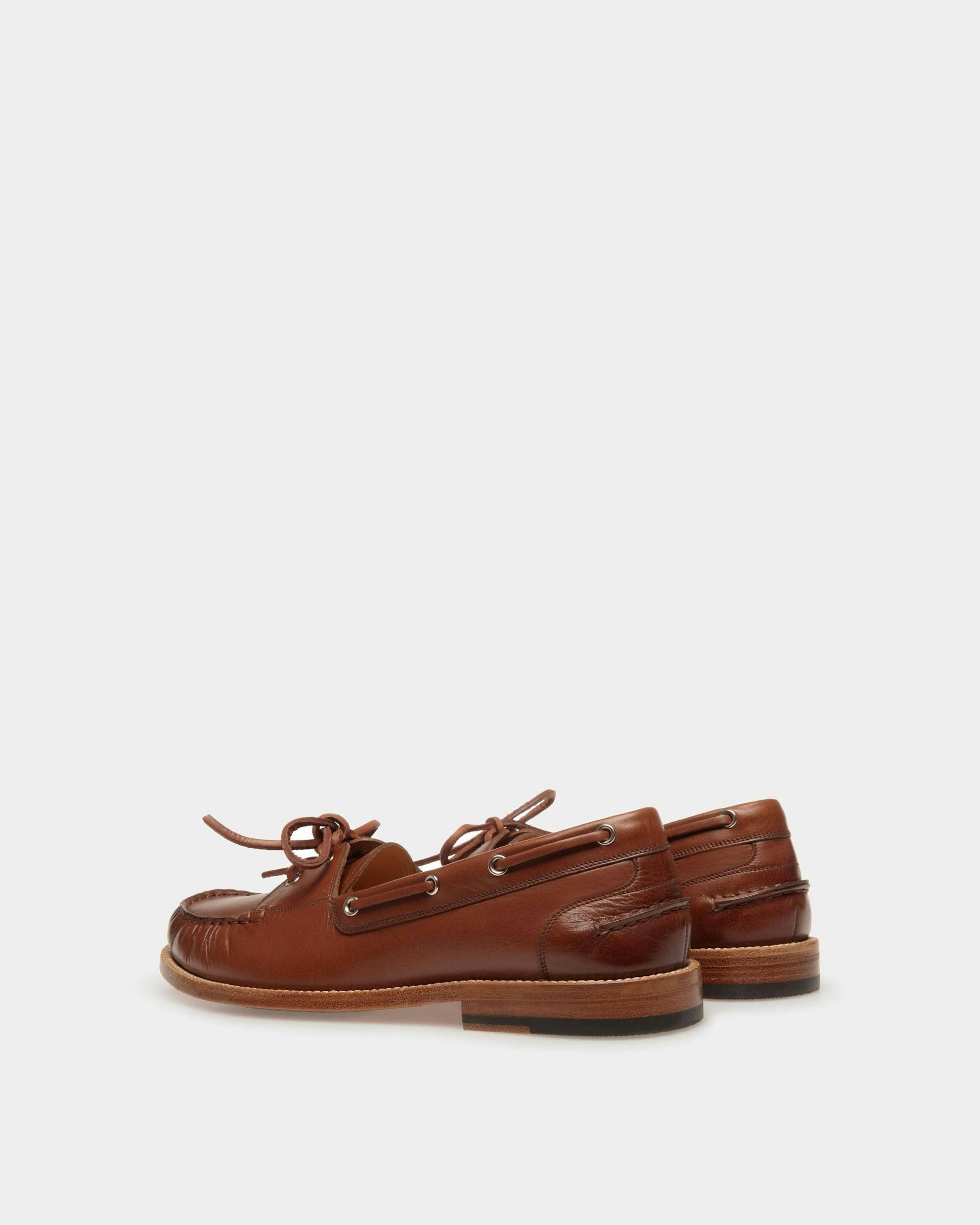 Rome Mocassins In Brown Leather - Men's - Bally - 04